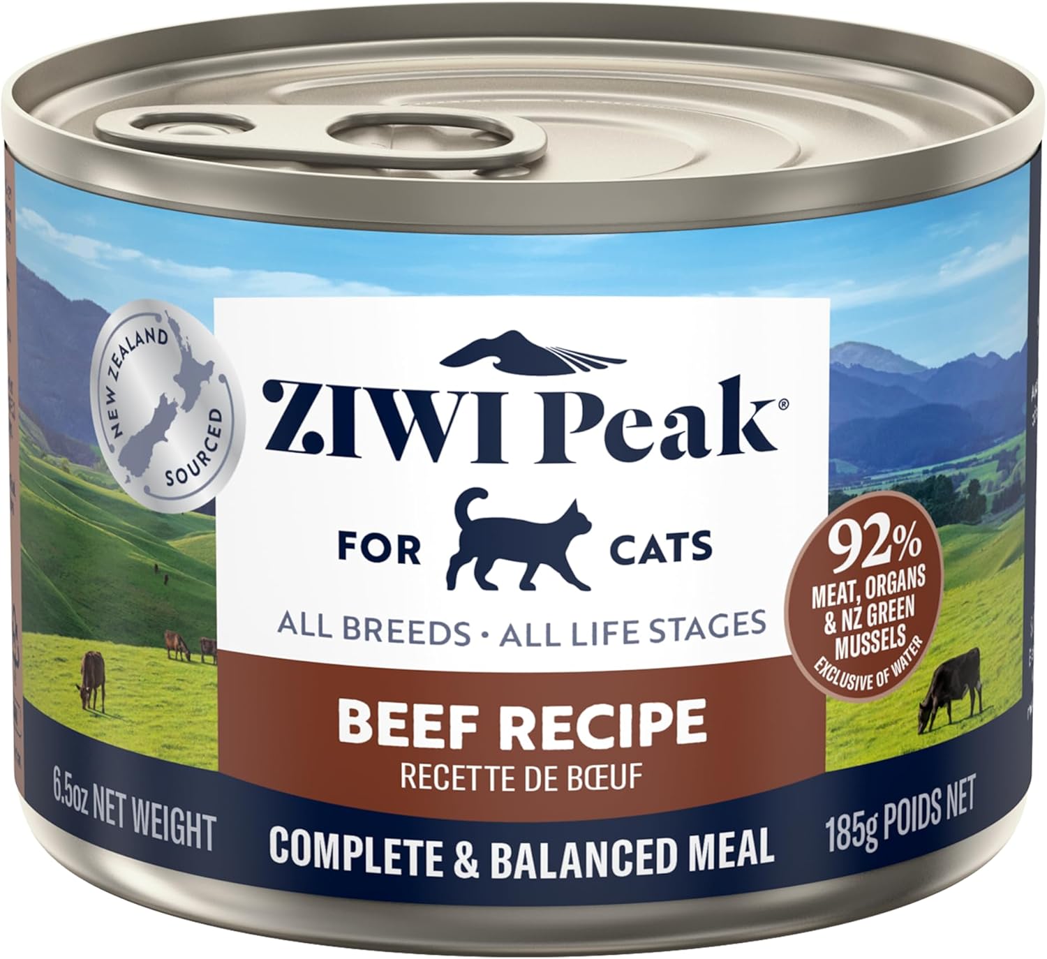 ZIWI Peak Wet Cat Food – All Natural, High Protein, Grain Free, Limited Ingredient, with Superfoods (Venison, Case of 12, 6.5oz Cans)