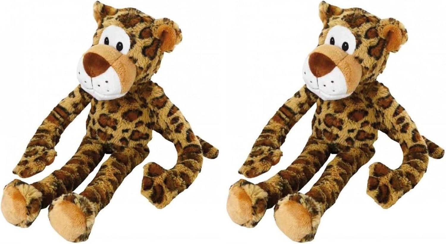 Multipet Swingin' Safari Monkey Dog Plush Toy - Squeaky Dog Toy for All Dogs - Extra Soft Plush Dog Toy - Stuffed Animal Dog Toy for Cuddling & Playing - Cute Dog Pet Toy (27”, Brown, 5 Squeakers)