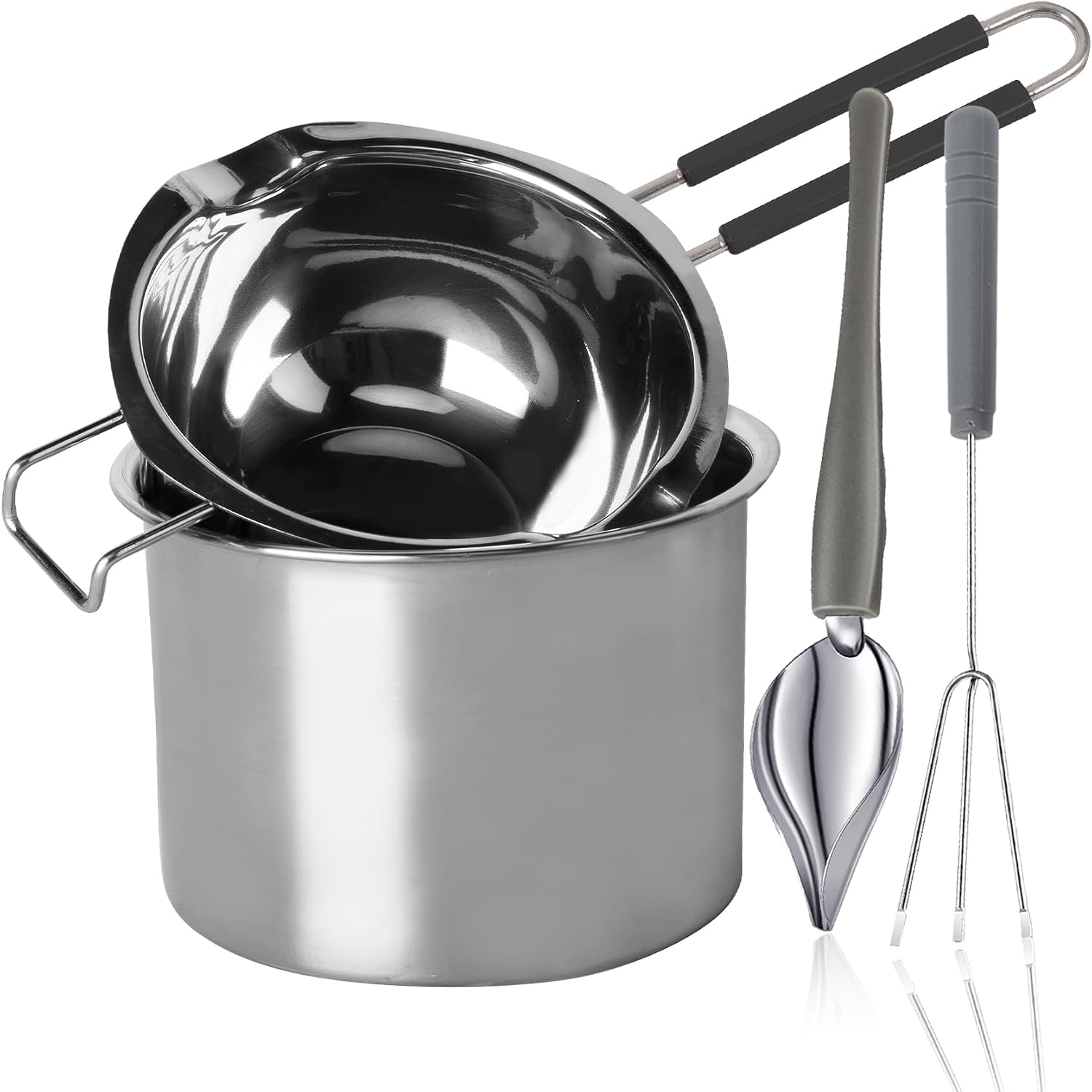 Stainless Steel Double Boiler Melting Pot, Double Boilers for Stove Top