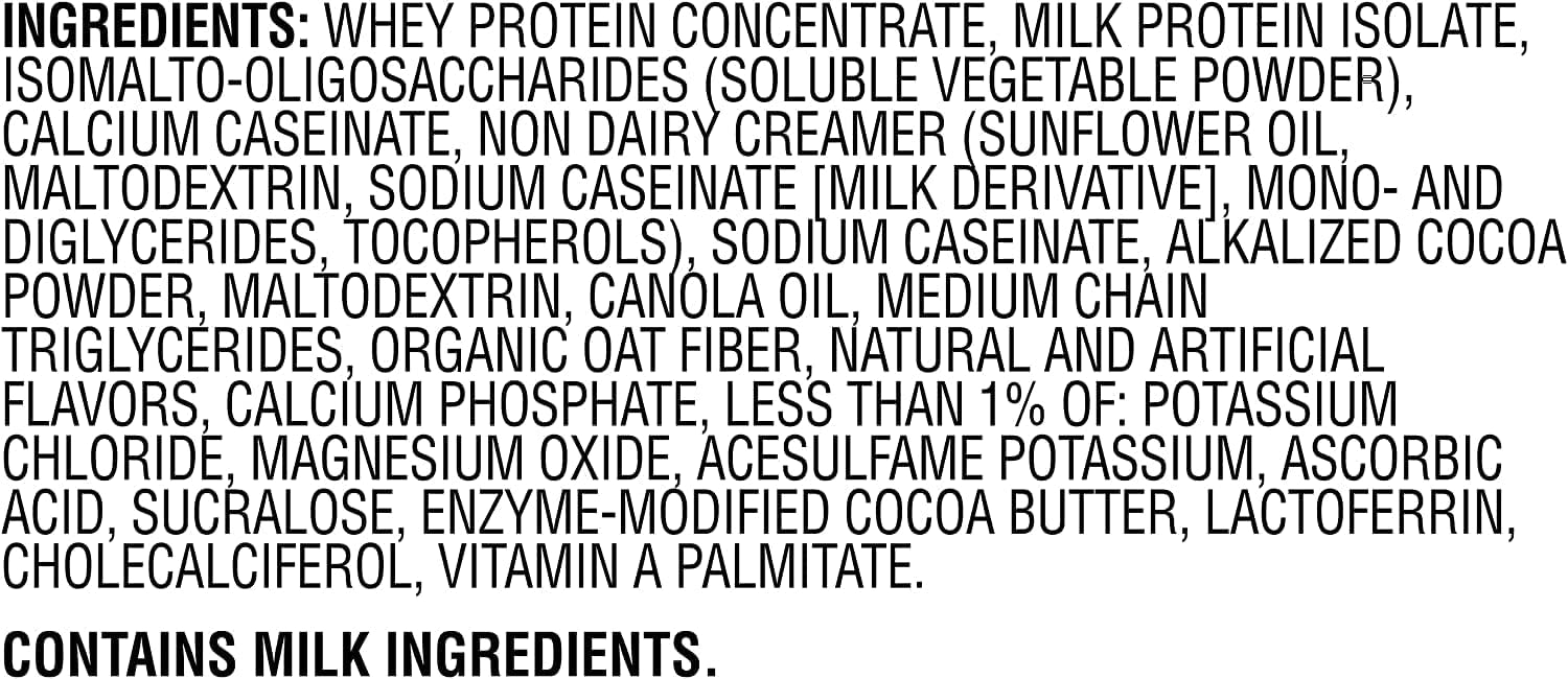 Muscle Milk Genuine Protein Powder, Chocolate, 1.93 Pounds, 13 Servings, 32g Protein, 2g Sugar, Calcium, Vitamins A, C & D, NSF Certified for Sport