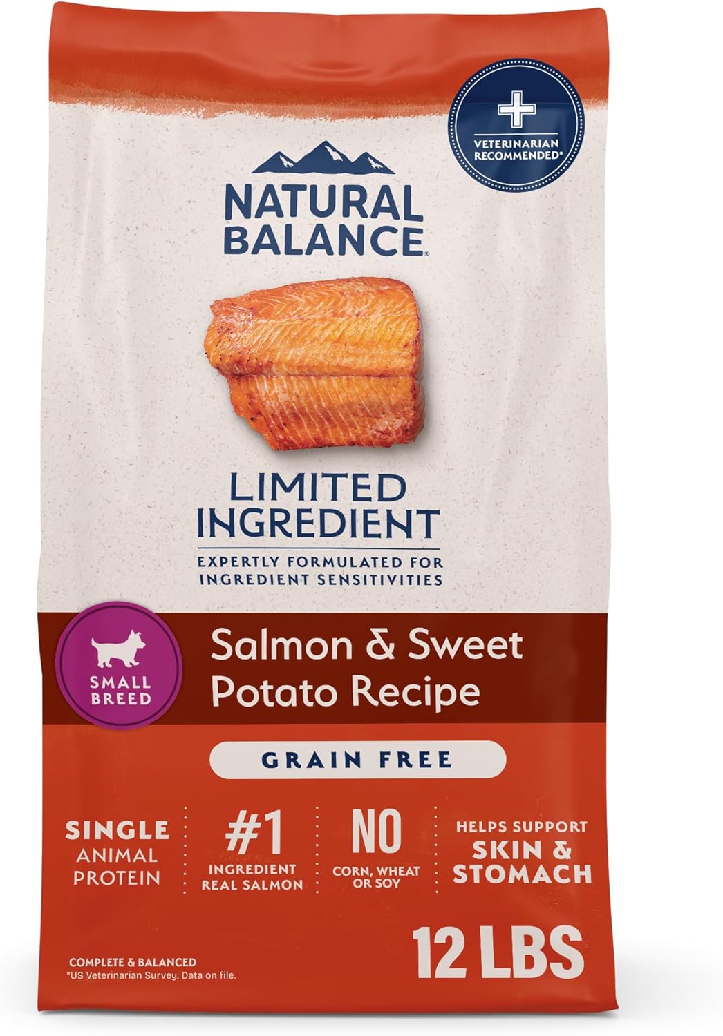 Natural Balance Limited Ingredient, Salmon & Sweet Potato, 4 lb
