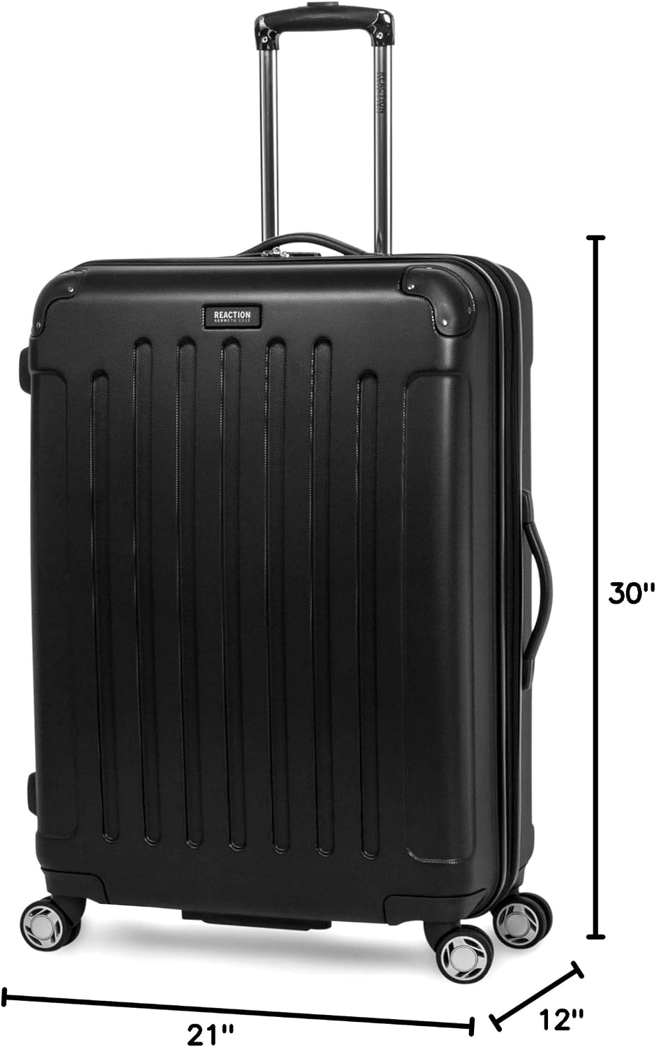 Kenneth Cole REACTION Renegade Luggage Expandable 8-Wheel Spinner Lightweight Hardside Suitcase, Champagne, 20-Inch Carry On