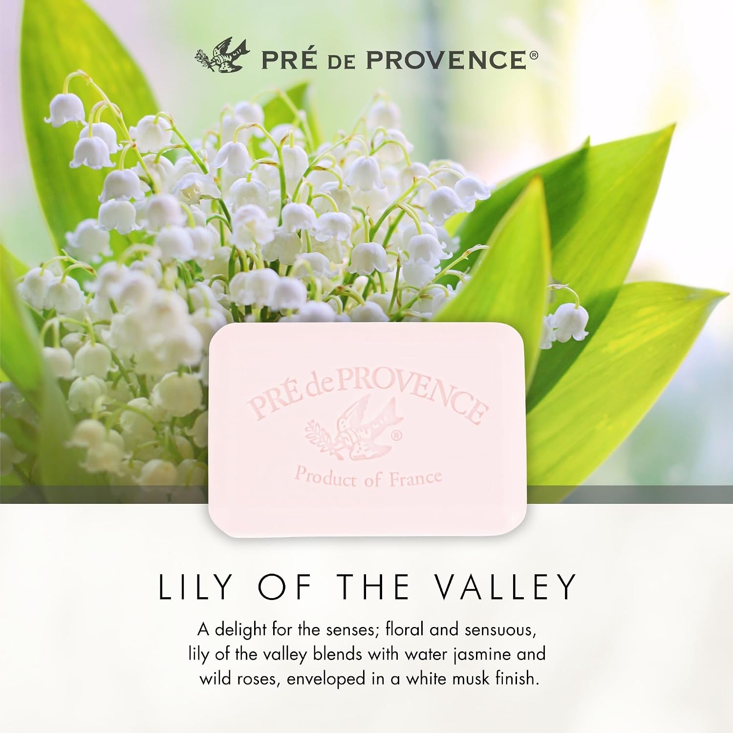 Pre de Provence Artisanal Soap Bar, Enriched with Organic Shea Butter, Natural French Skincare, Quad Milled for Rich Smooth Lather, 8.8 Ounce, Ocean Air