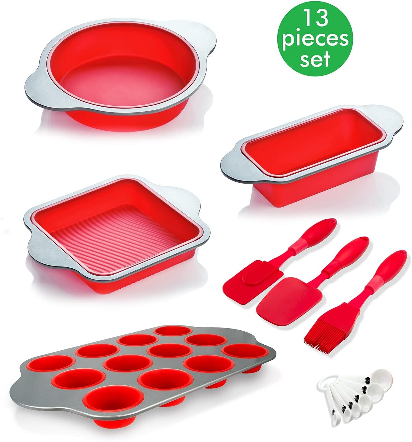 Premium Non-Stick Silicone Bread Loaf Pan, 9x5 Inches – Heavy-Duty Steel Frame, Non-Toxic, BPA & PFOA Free – Perfect for Pound Cakes, Breads, & More.