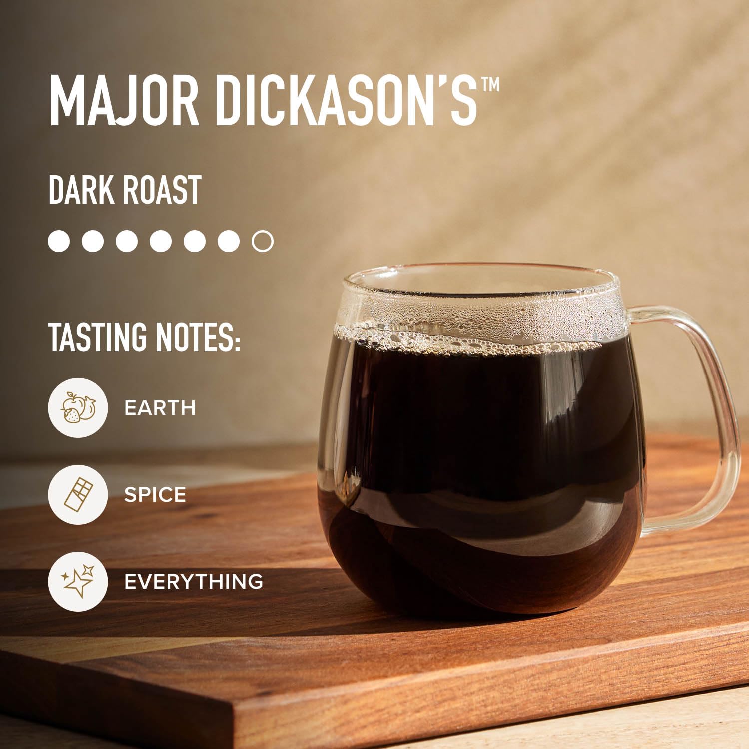 Peet's Coffee Whole Bean Coffee, Dark Roast, Major Dickason's, 18 Ounces