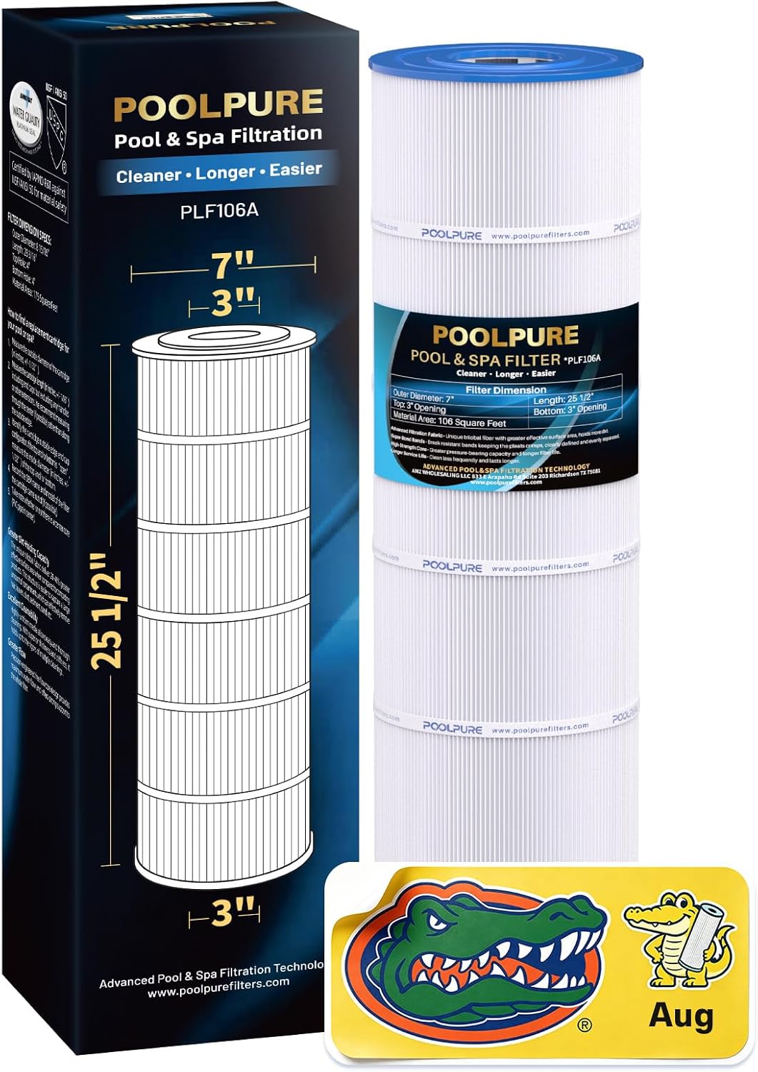 POOLPURE C4030 Pool Filter Replaces Hayward CX880XRE, Pleatco PA106, 4-Pack