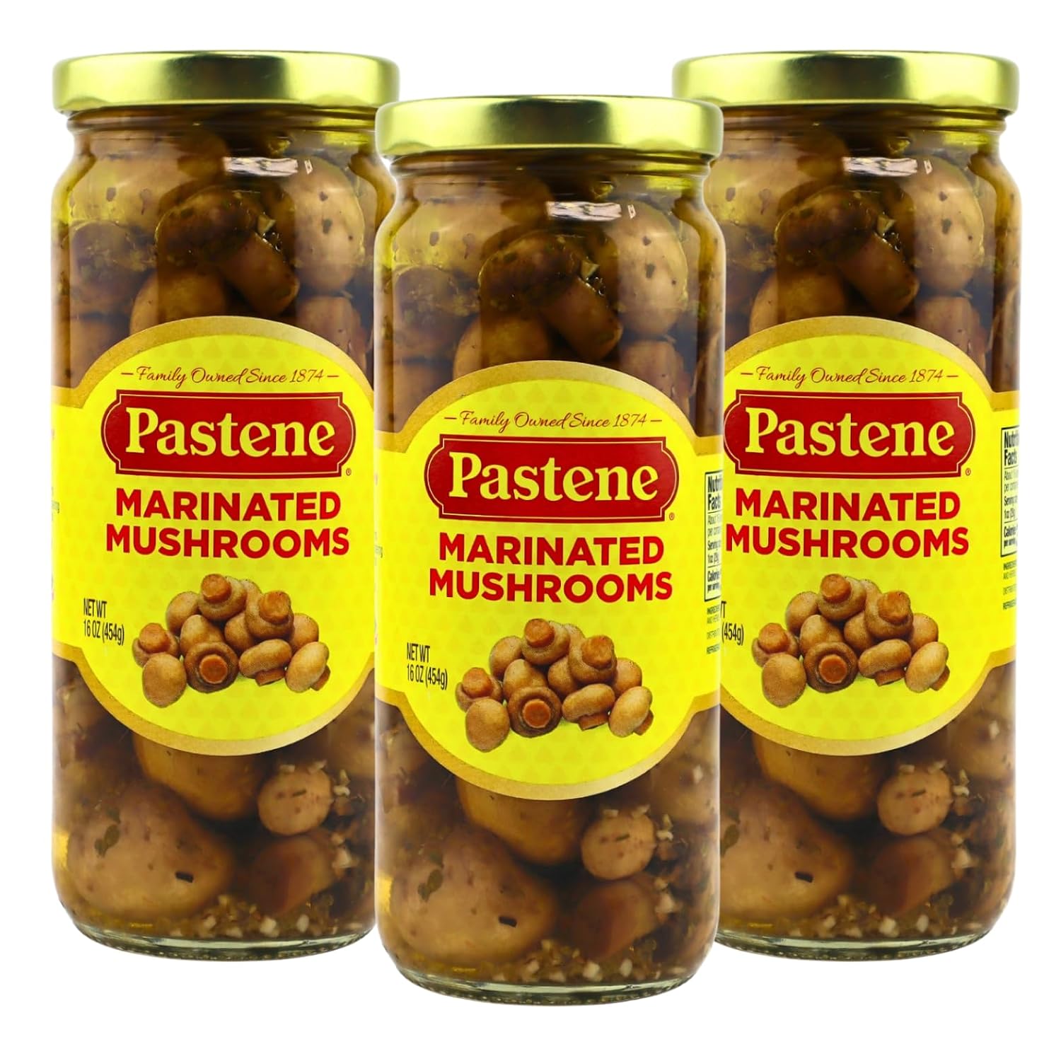 Pastene Marinated Mushrooms, 16 Ounce (1 Pack)