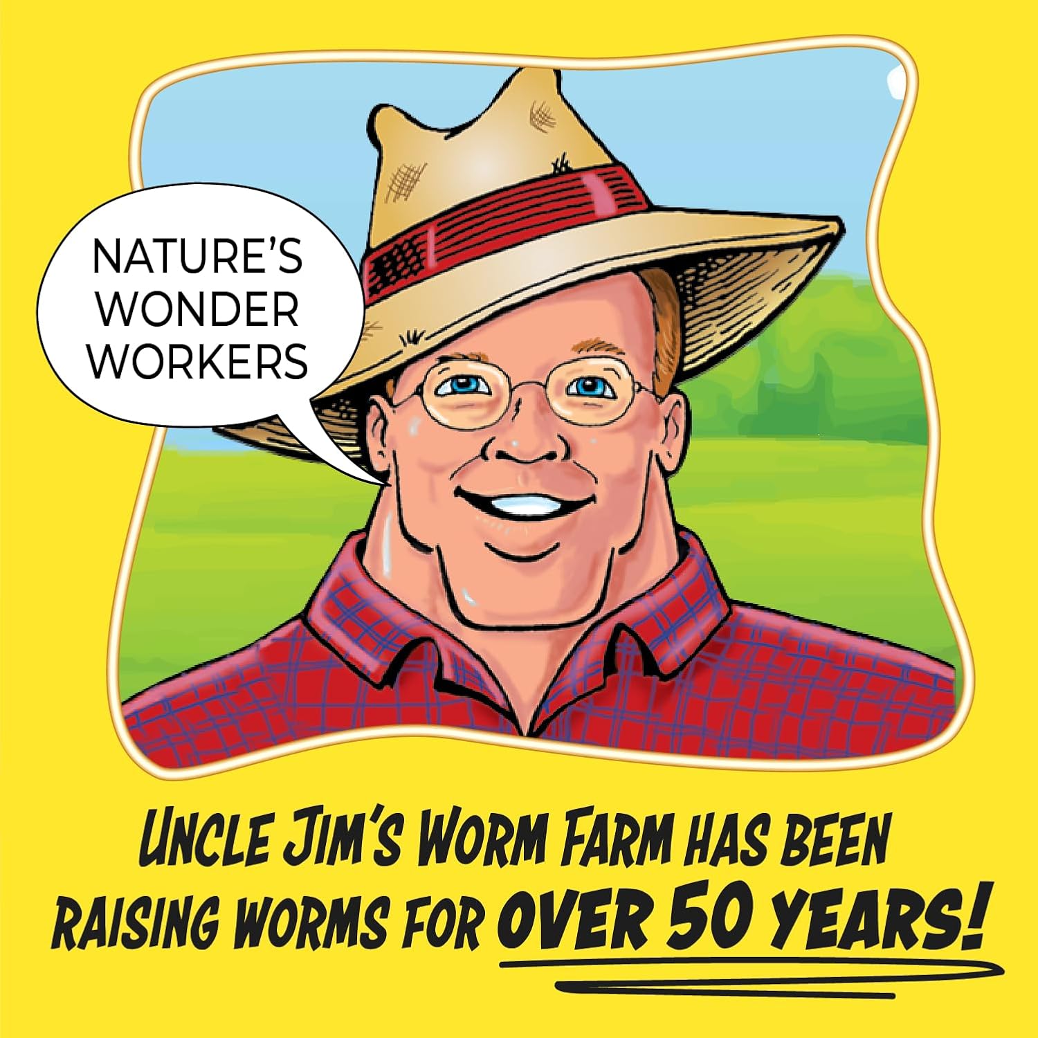 Uncle Jim's Worm Farm 100 Count Red Wiggler Composting Worms Mix for Garden Soil or Fishing | Starter Pack of Compost Worms Improves Soil Structure