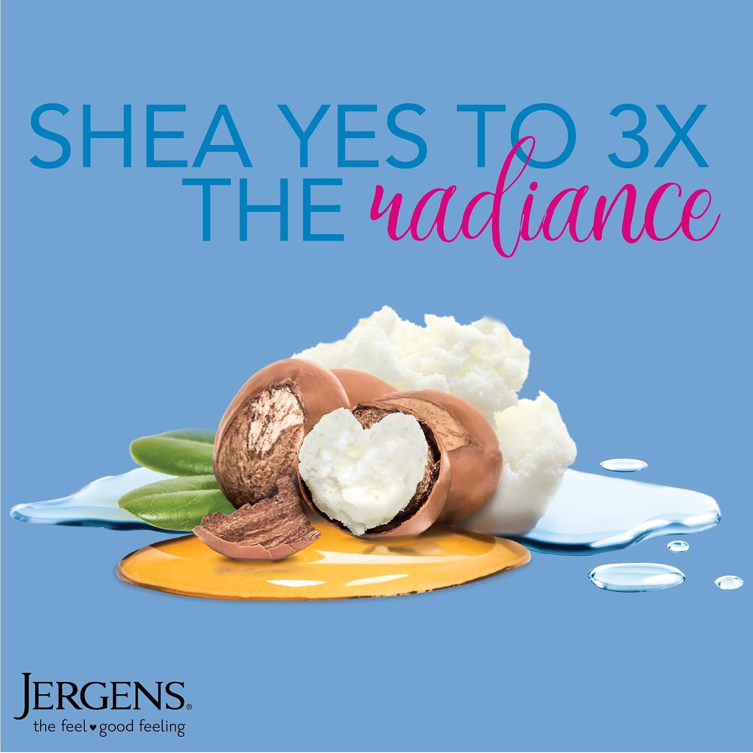 Jergens Wet Skin Body Moisturizer with Shea Butter Oil, Pure Shea Butter In Shower Bod Lotion, Moisturizer for Dry Skin, Fast-Absorbing, Non-Sticky
