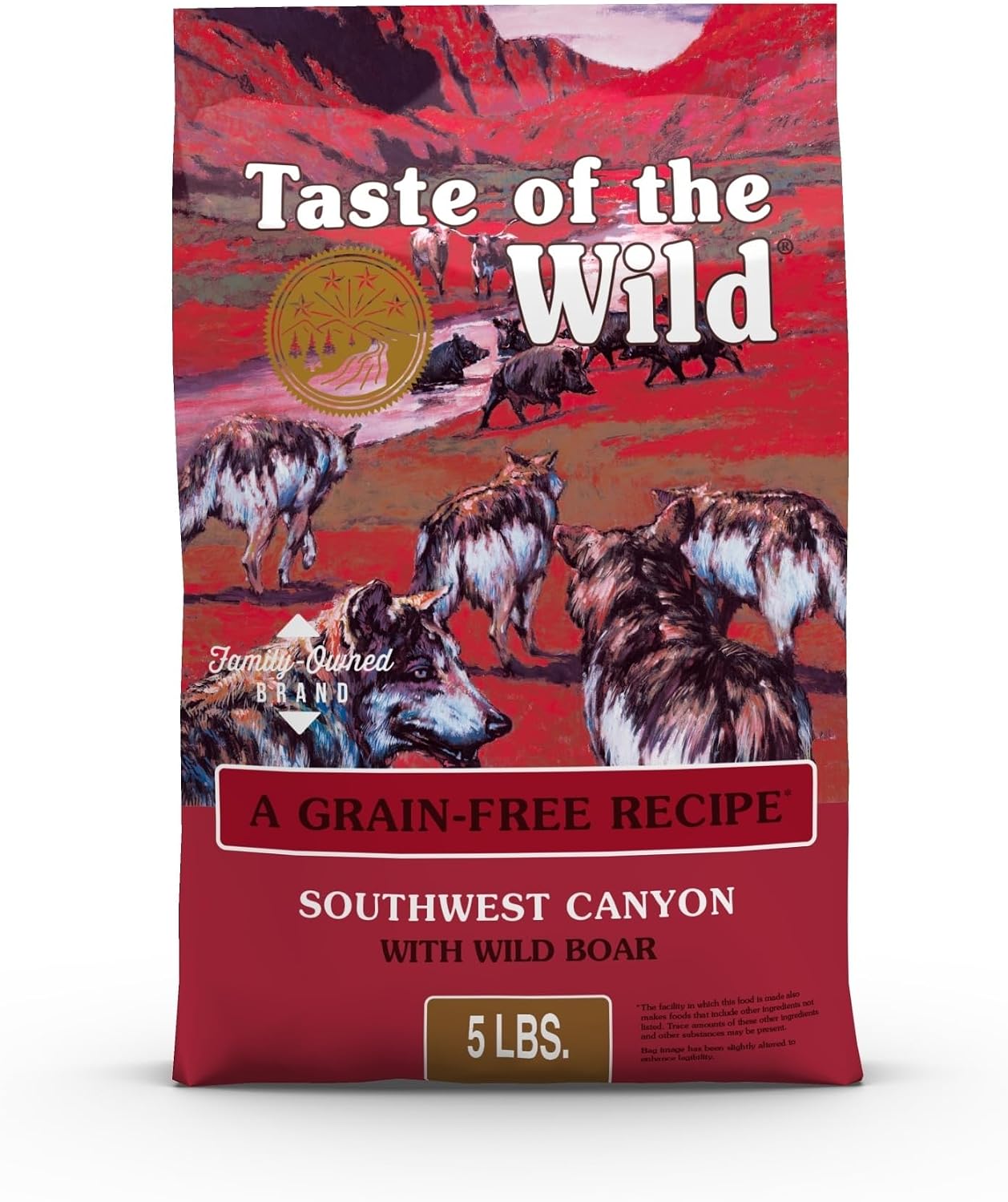 Taste of the Wild Pacific Stream Adult Dry Dog Food, Salmon, 5lb | Grain Free Recipe* | Nutrient Dense to Help Support Peak Health | Guaranteed Omega Fatty Acids to Help Support Skin & Coat