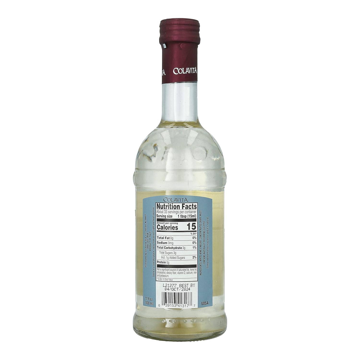 Colavita White Balsamic Vinegar, 17 Fl Oz (Pack of 6)