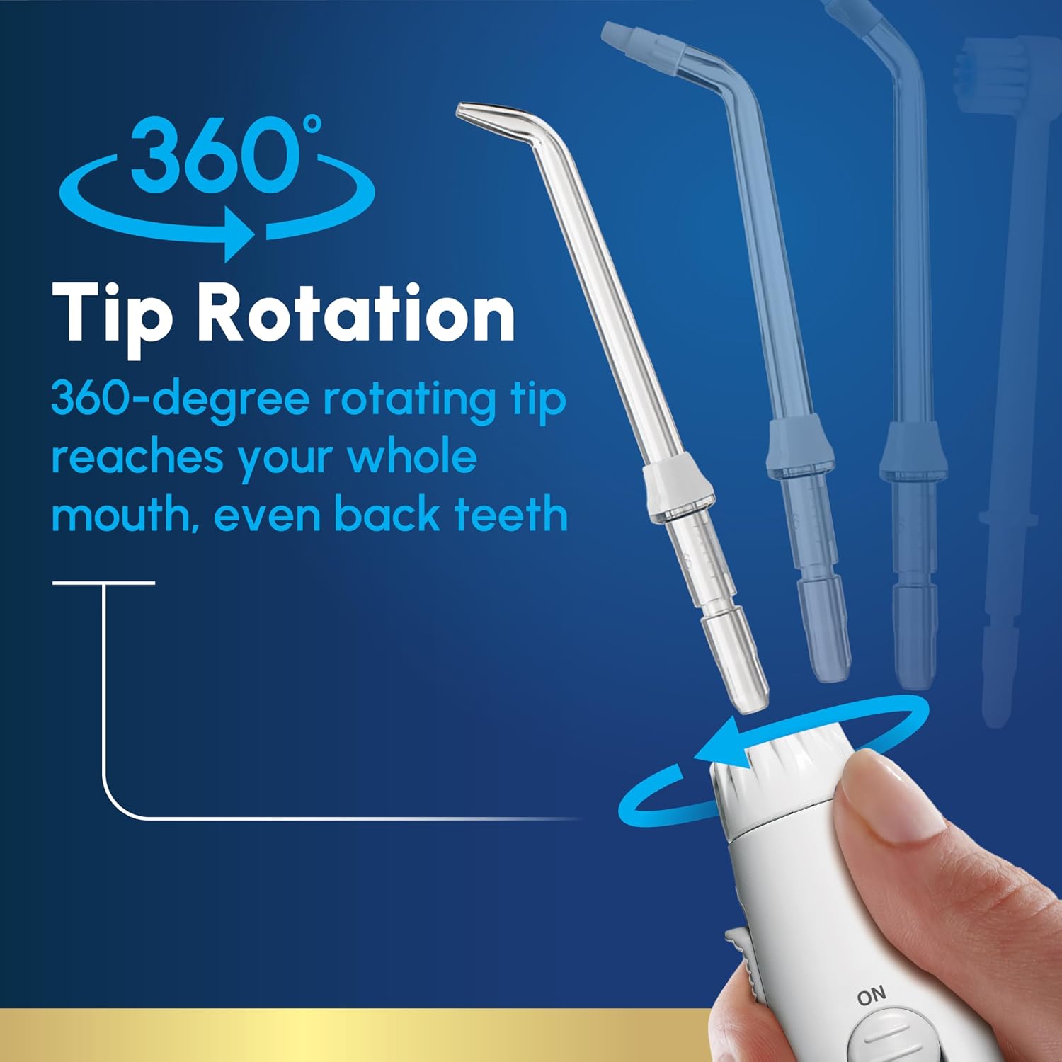 Waterpik Aquarius Countertop Water Flosser with 10 Settings, 7 Tips, White | For Daily Home Gum Health, Dental Braces, Implants, Teeth Cleaning, Multiple Users, ADA Accepted WP-660 Packaging May Vary