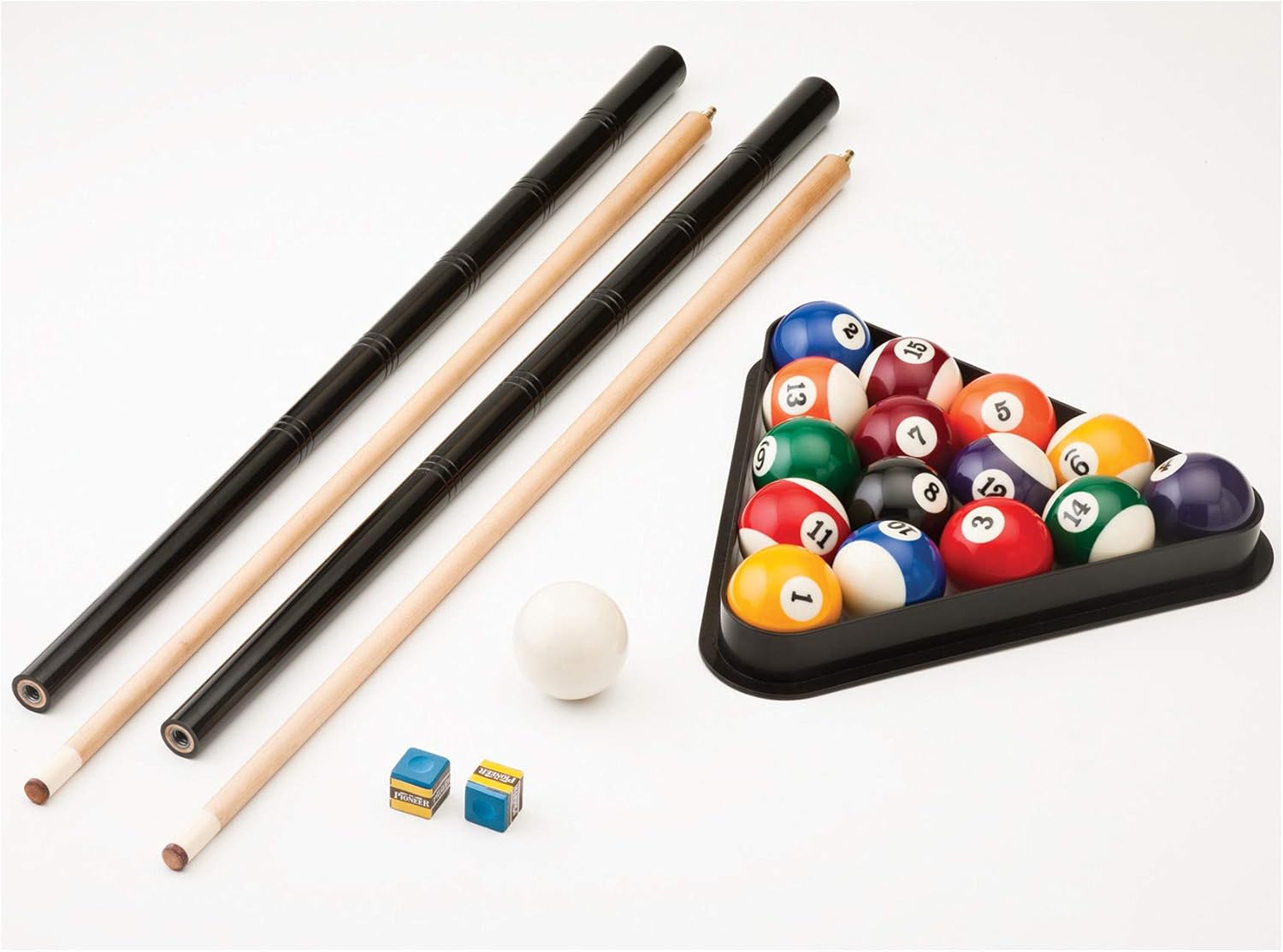 Fat Cat Reno 7.5 Foot Pool Table, Billiard Table with Accuslate Surface, K66 Bumpers, Dark Cherry Finish, Includes Cues and Balls