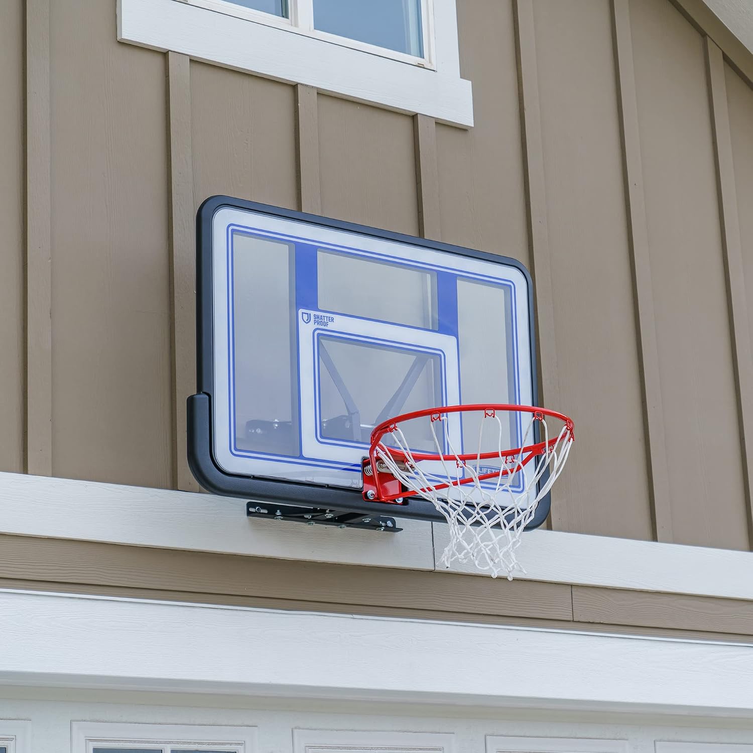 Lifetime 73650 44 Inch Shatterproof Backboard and Rim Combo Kit