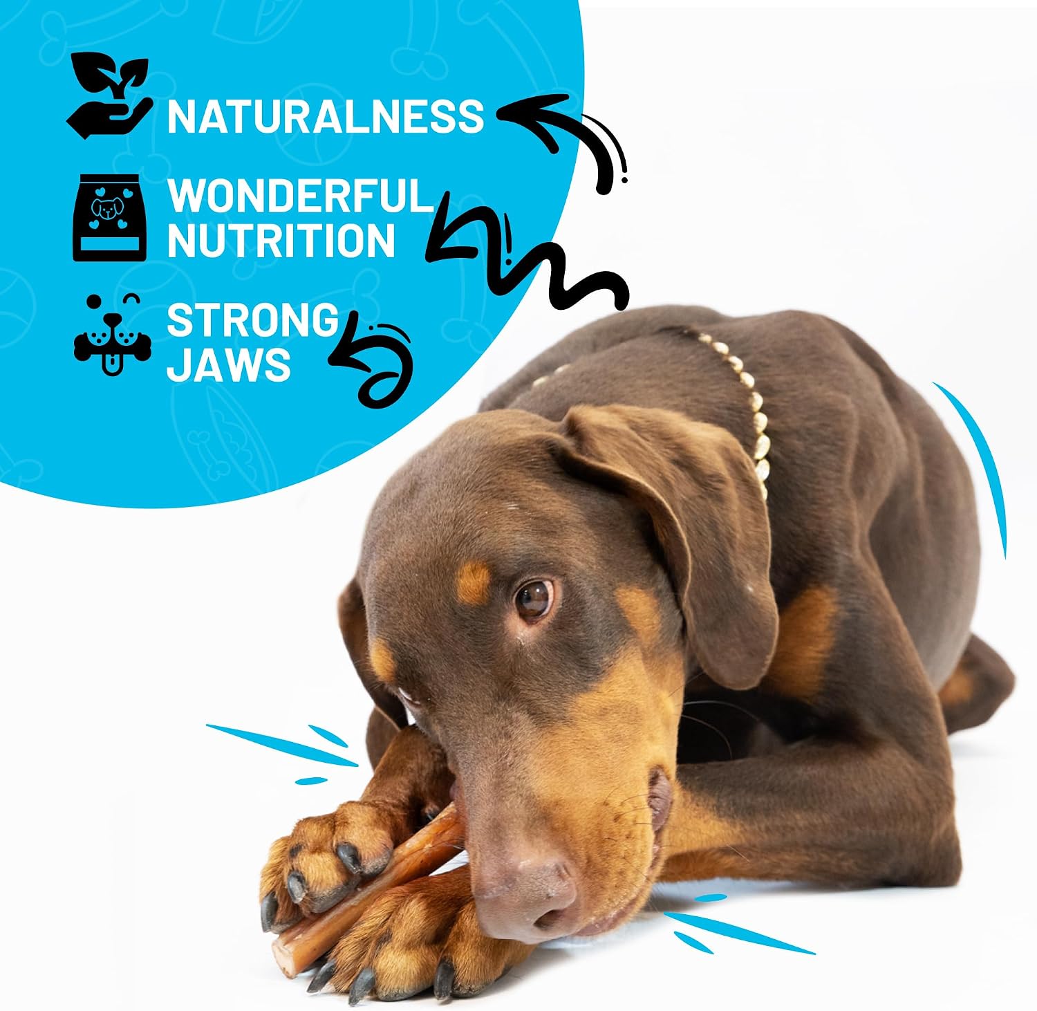 Sitka Farms Bully Sticks for Dogs, Dog Chews and Treats, 6 Inch, 20 Count