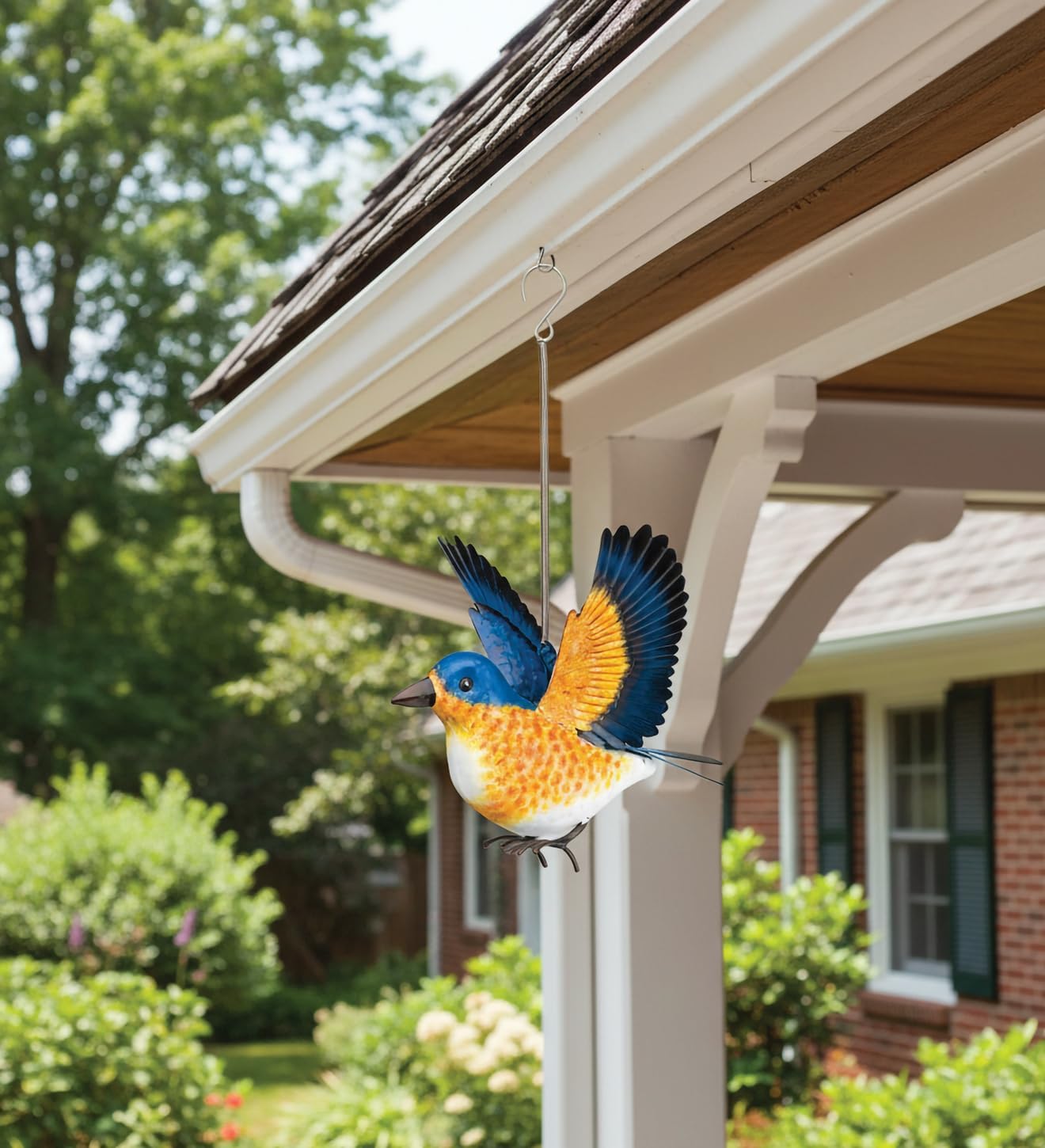 Regal Art & Gift Bird Bouncie, Hand-Painted Metal Spring Garden Decor