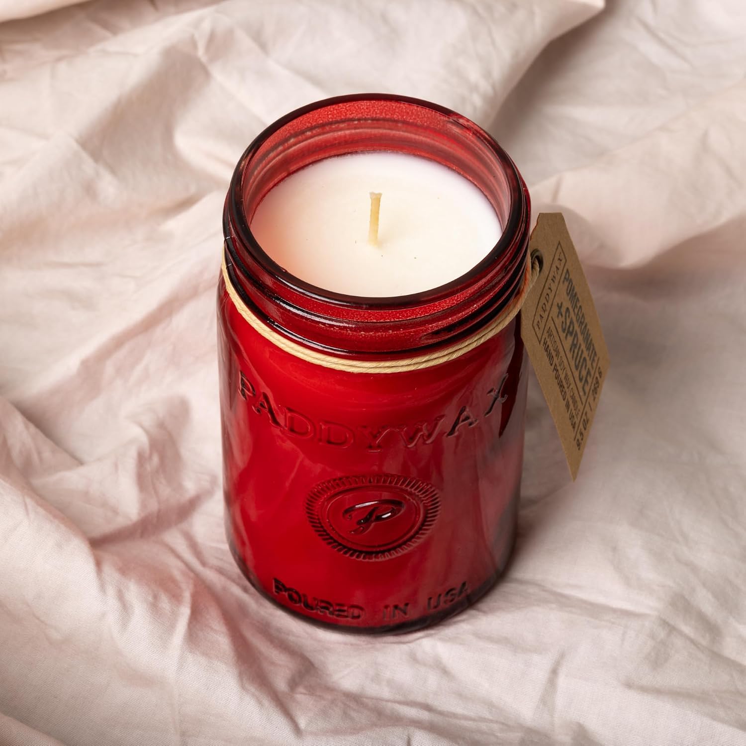 Paddywax Relish Soy Wax Artisan Candle, Balsam + Fir, 9.5 oz | Scented Candle in Glass Jar with Lid