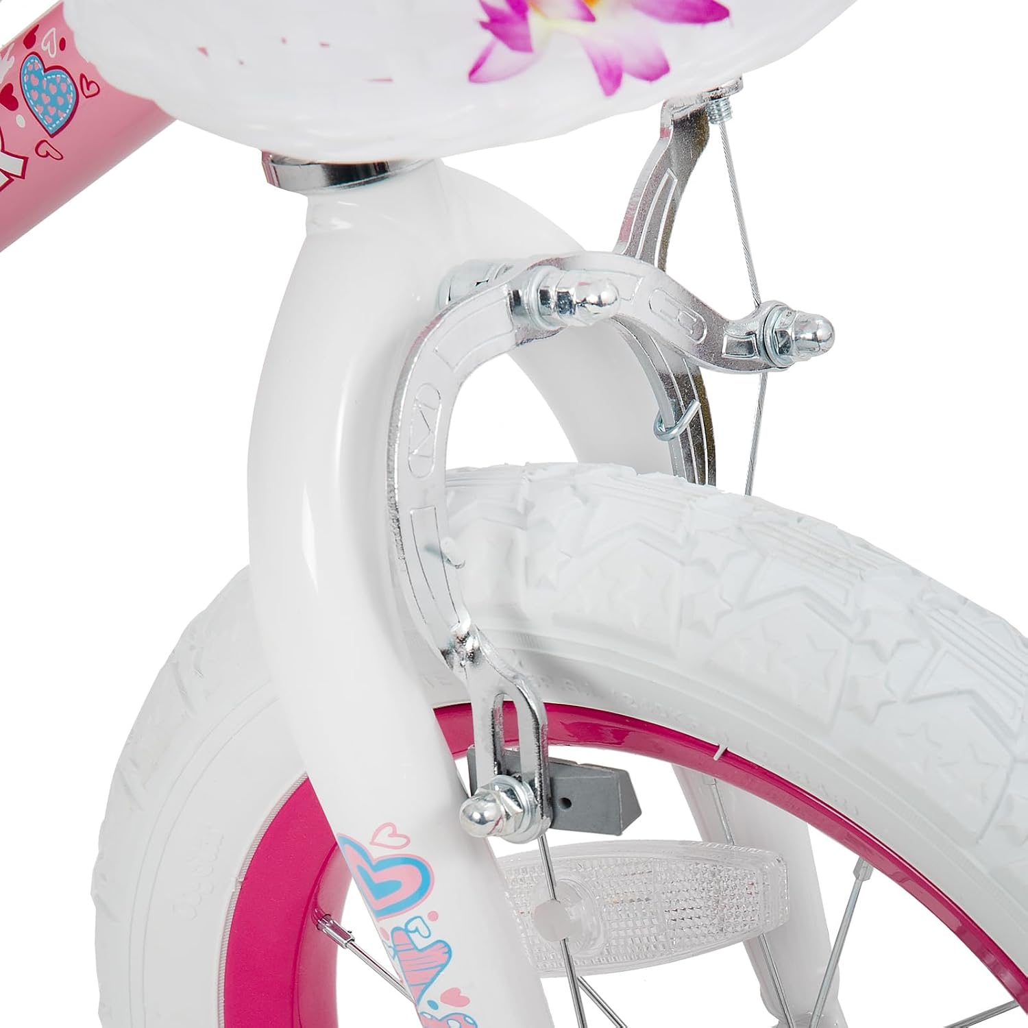 JOYSTAR Angel Girls Bike for Toddlers and Kids Ages 2-12 Years | 12-20 Inch Kids Bike with Training Wheels & Basket, 20 24“ Bicycle with Kickstand