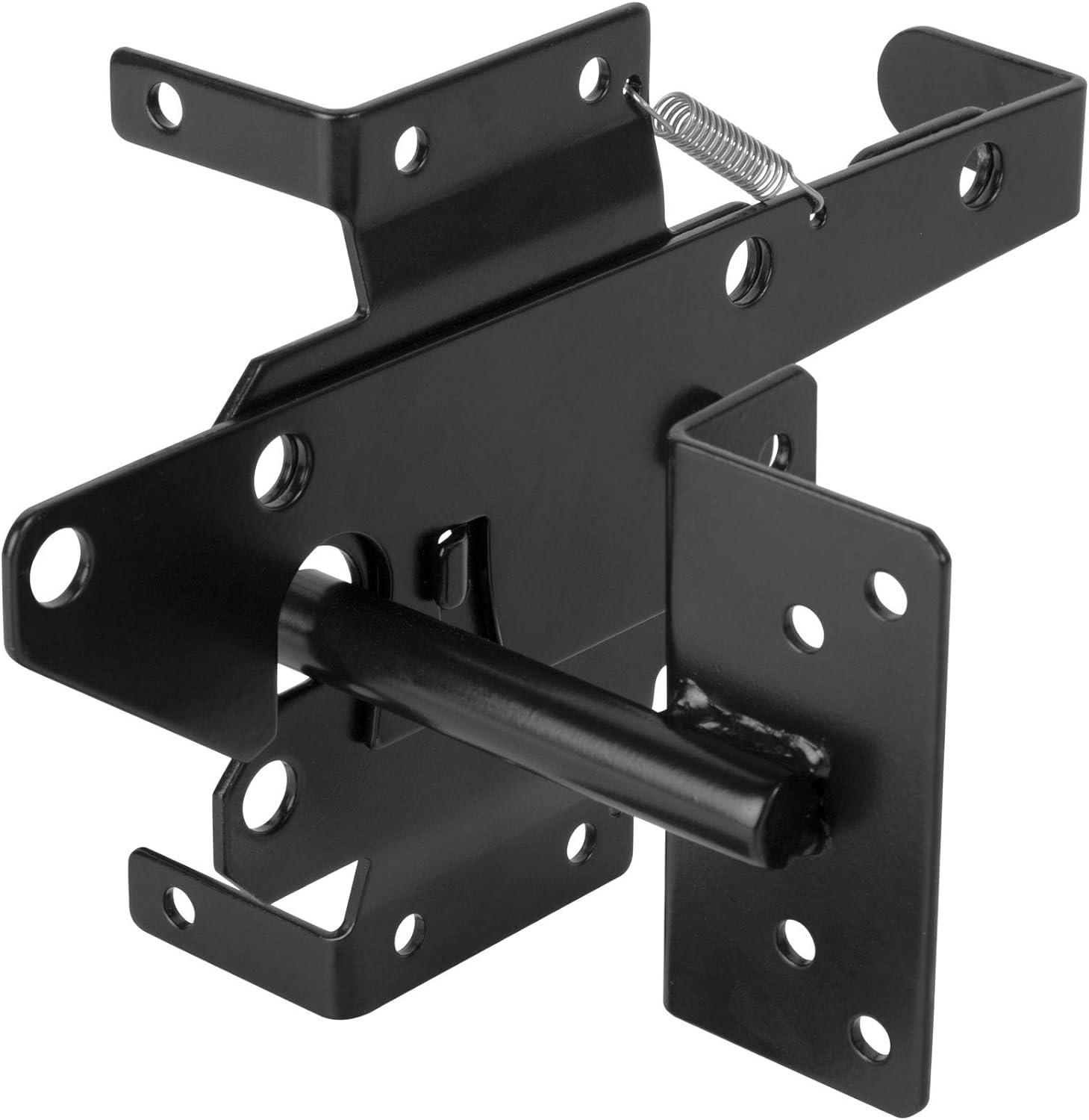 HILLMASTER Heavy Duty Self-Locking Gate Latch for Wooden Fence, Post Mount Automatic Gate Lock Gravity Door Latch Hardware for Secure Pool