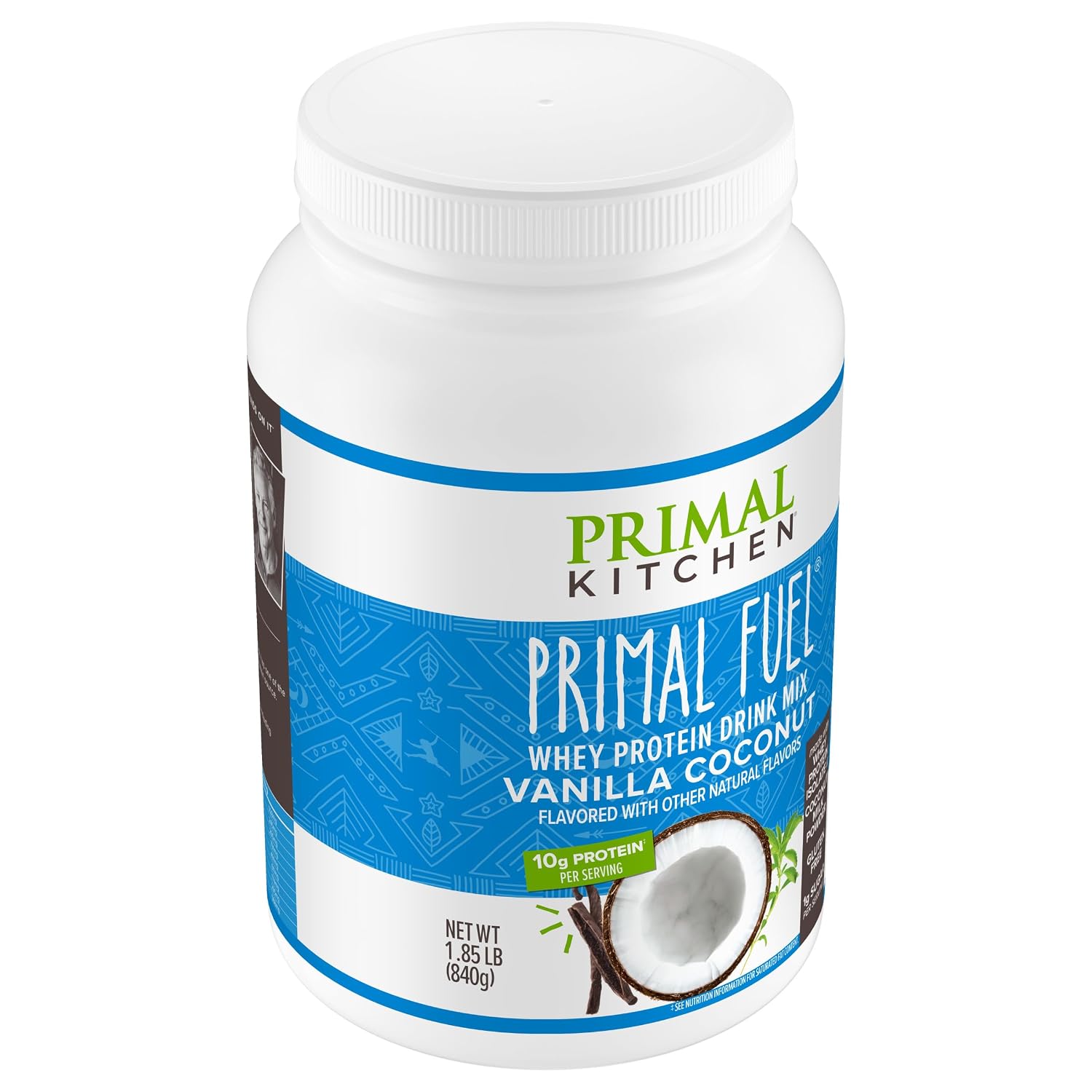 Primal Kitchen Primal Fuel Chocolate Coconut Whey Protein Powder, Gluten and Soy Free, 1.94 Pounds