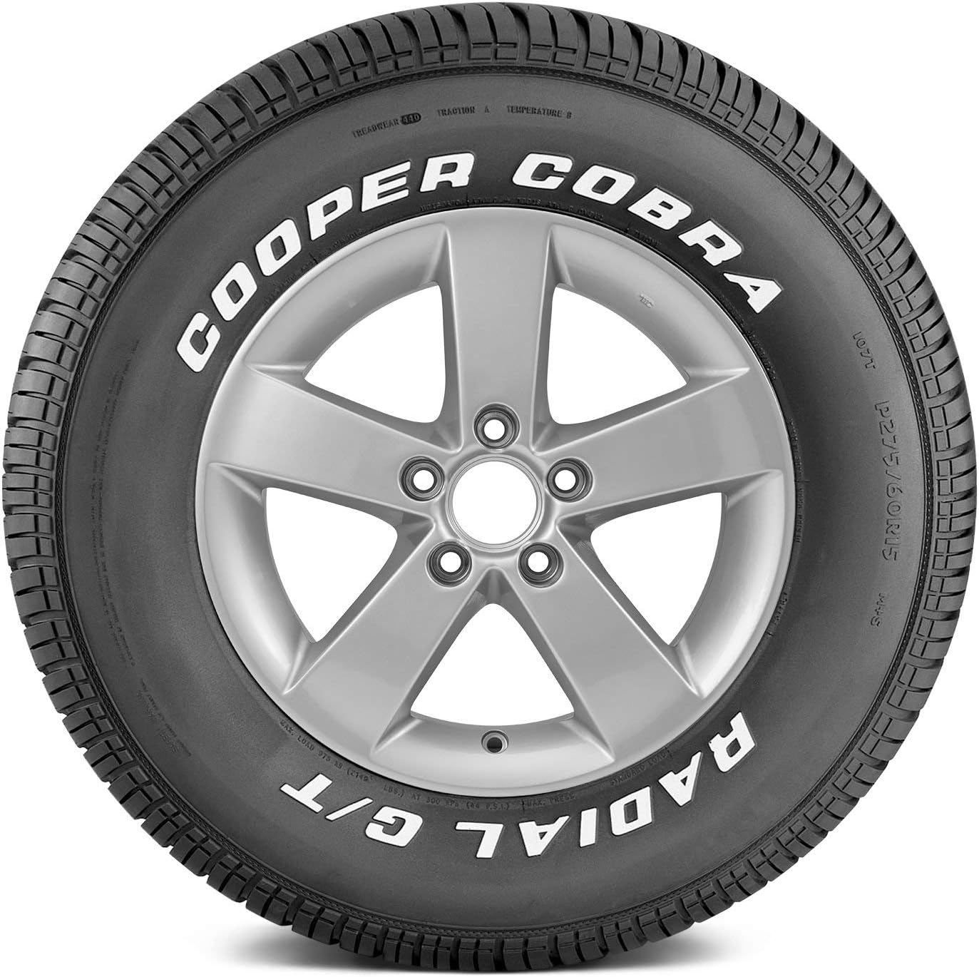 Cooper Cobra Radial P235/70R15 Tire - with White Lettering - All Season - Performance