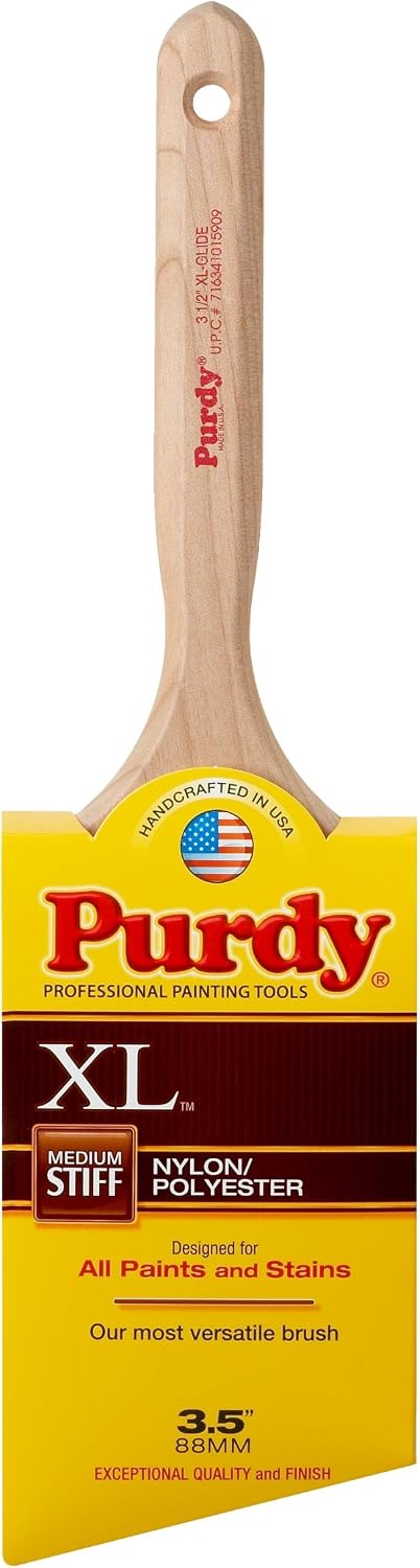 Purdy 144152335 XL Angular Trim Glide Brush, 3-1/2'