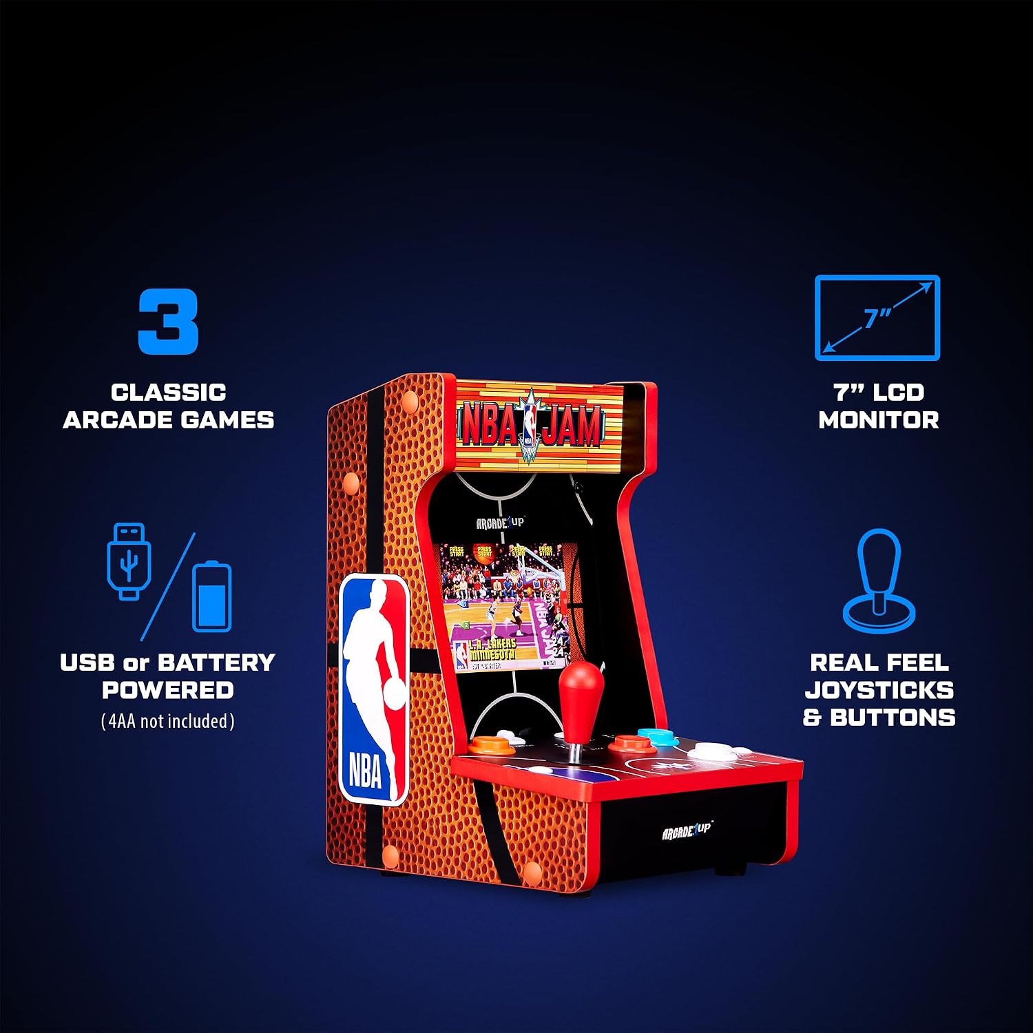 Arcade1Up Ms. Pac-Man Class of '81 Countercade, 3 Retro Games | Countertop Arcade Machine with 7-Inch LCD Screen and Real Feel Joysticks and Buttons