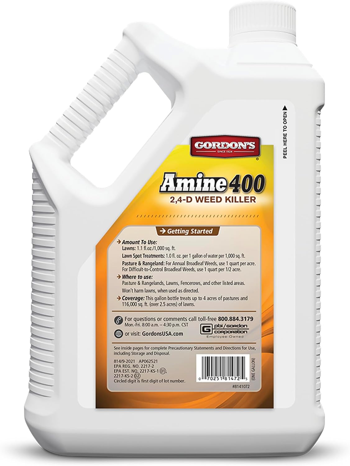 GORDON'S Amine 400 2,4-D Weed Killer, 1