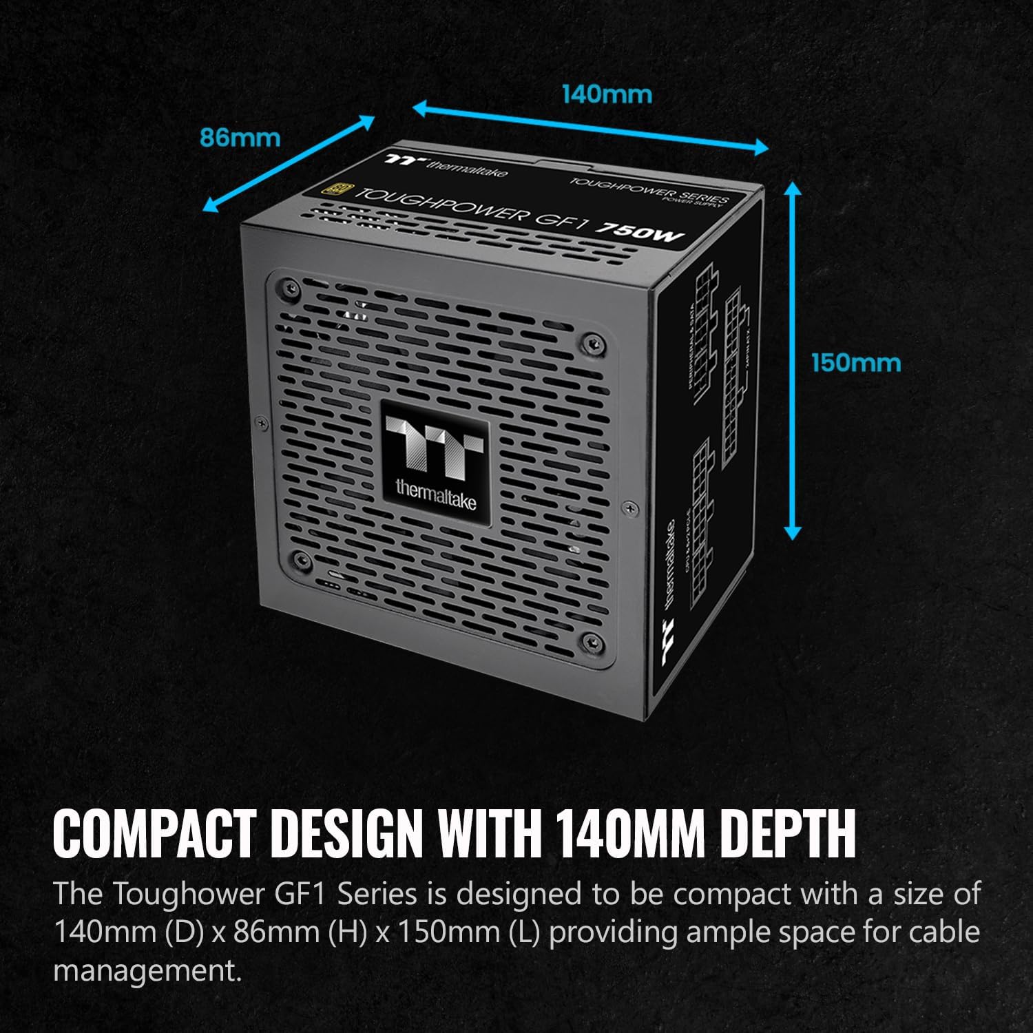 Thermaltake Toughpower GX2 80+ Gold 600W SLI/Crossfire Ready Continuous Power ATX 12V V2.4/EPS V2.92 Non Modular Power Supply 5 Year Warranty