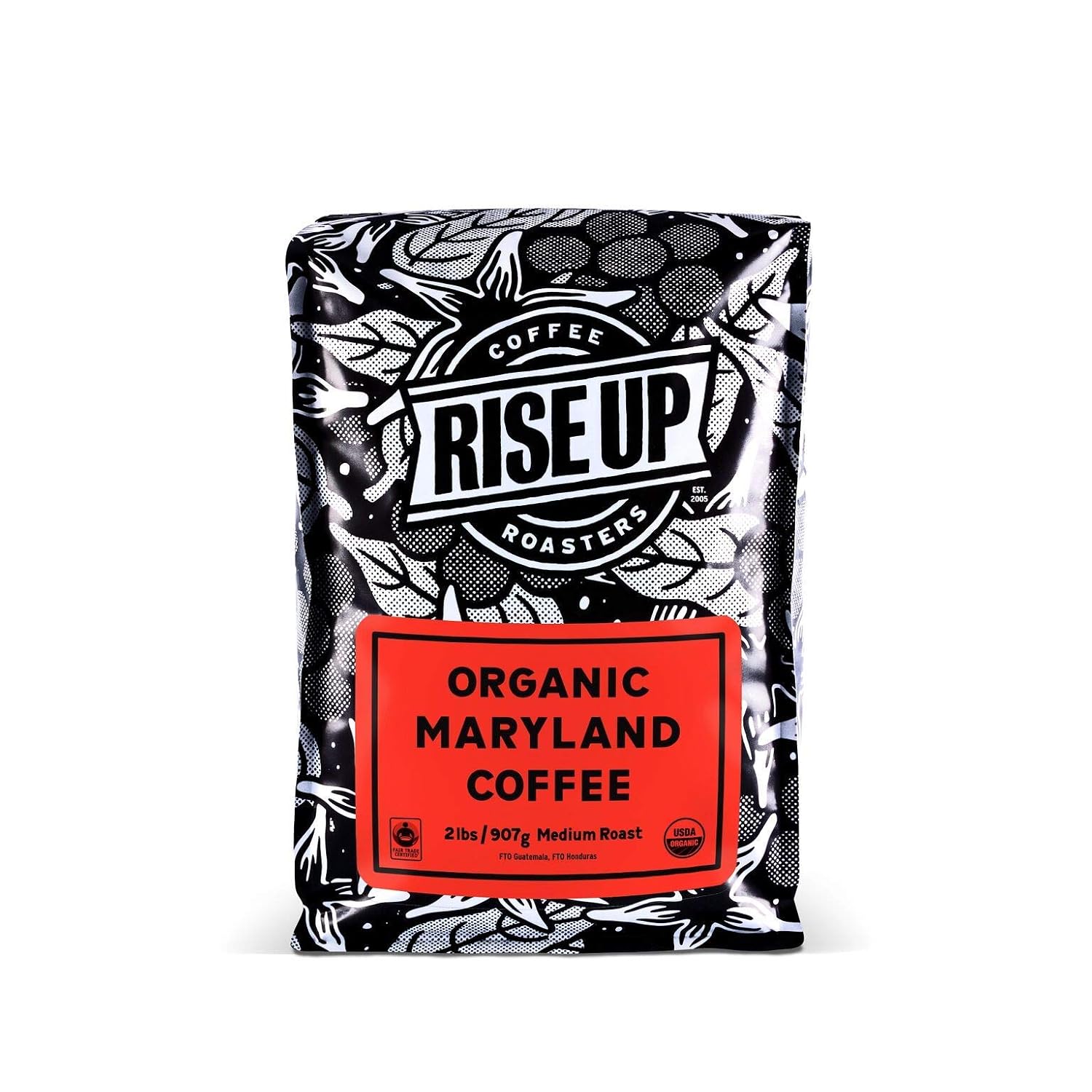 Organic French Certified Fair Trade Coffee, 2 Pound, Whole Bean