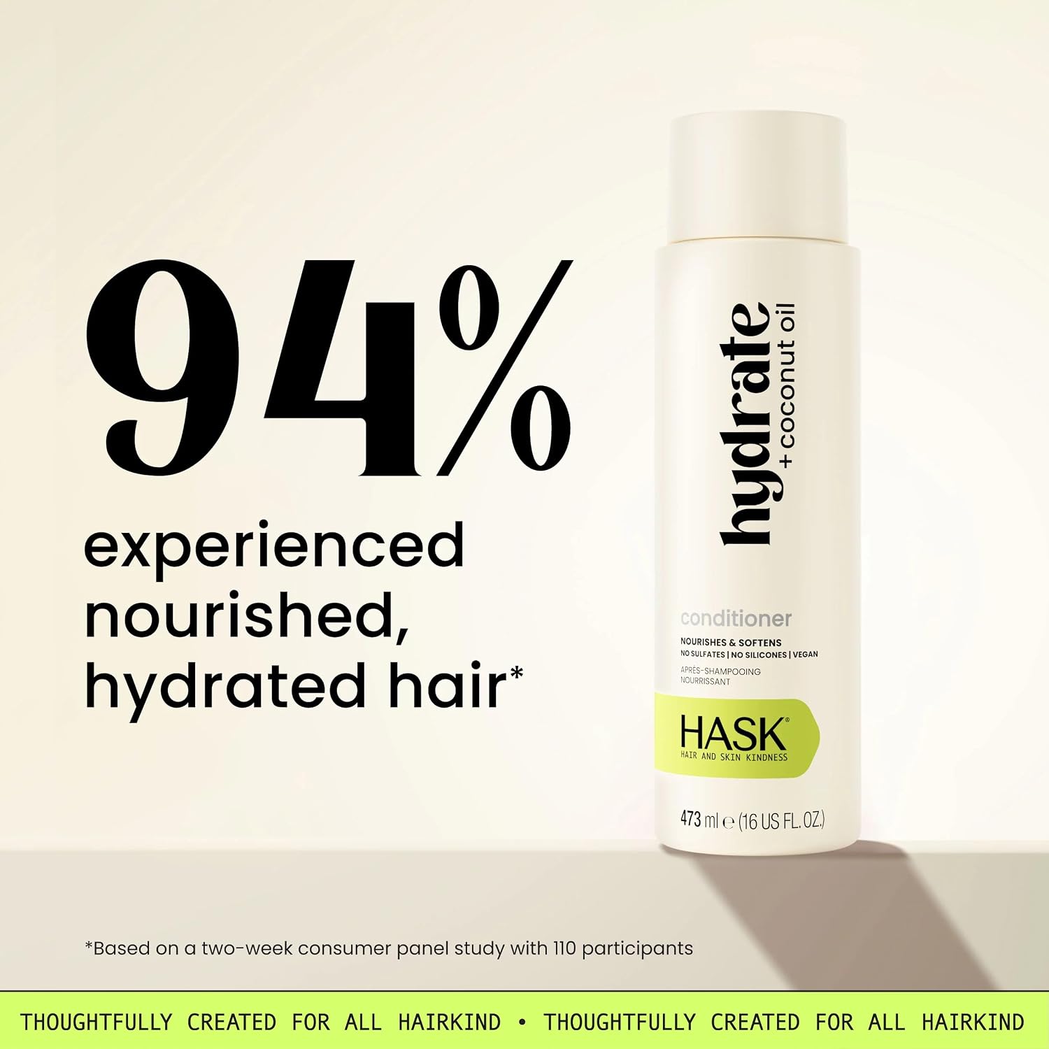 HASK Biotin Boost Thickening Shampoo + Conditioner Set | Adds Fullness, Strengthens, Volumizes, Sulfate-Free, Paraben-Free, Gluten-Free, Color Safe | 12oz each