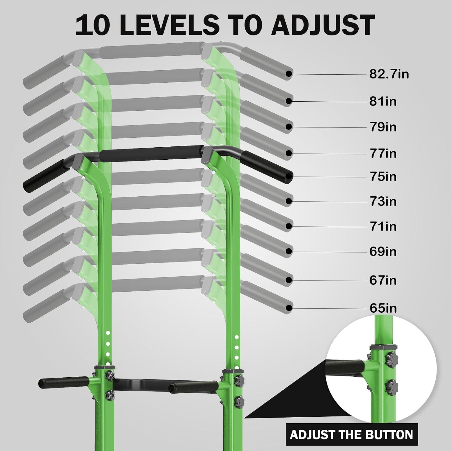 SogesHome Multi-Function Power Tower Pull Up Bar Dip Station for Home Gym