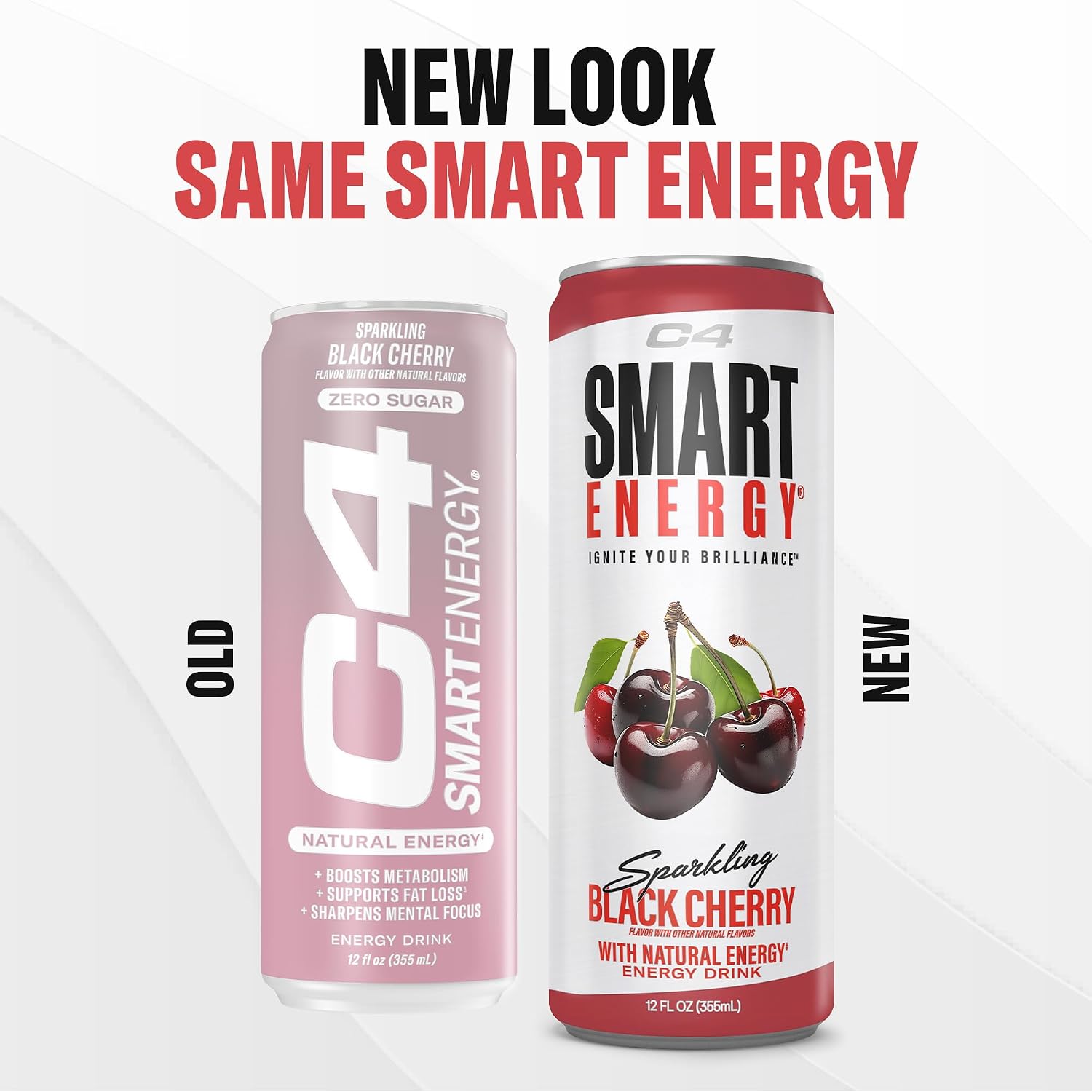 C4 Smart Energy Drink, 200mg Caffeine, 12 Fl Oz 12pk