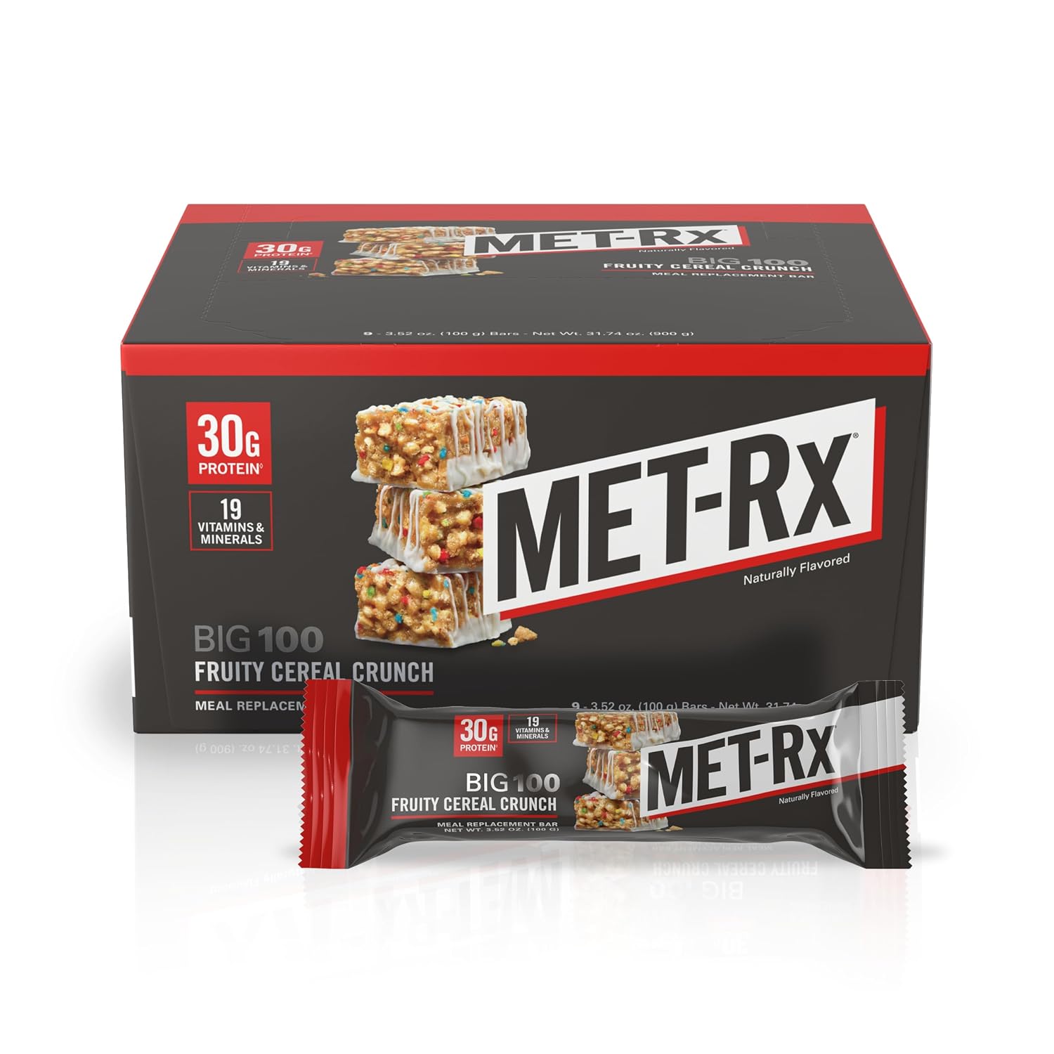 MET-Rx Protein Plus Bar, Great as Healthy Meal Replacement, Snack, and Help Support Energy, Gluten Free, Peanut Butter Cup, With Vitamin A, Vitamin C, and Zinc to Support Immune Health, 85 g,9 Count | Great as Healthy Meal Replacement, Snack, and Help Su…