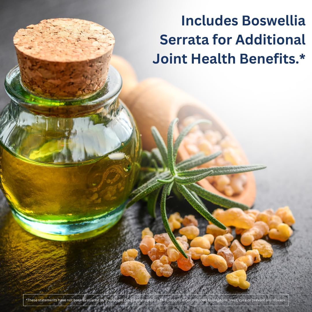 INVIGOFLEX® GS - Glucosamine Sulfate (Shellfish Free, Sodium Free & Vegetarian Safe) Non GMO, Gluten Free - with Boswellia Serrata - Knees, Hands, Back, and Hip Premium Joint Supplement