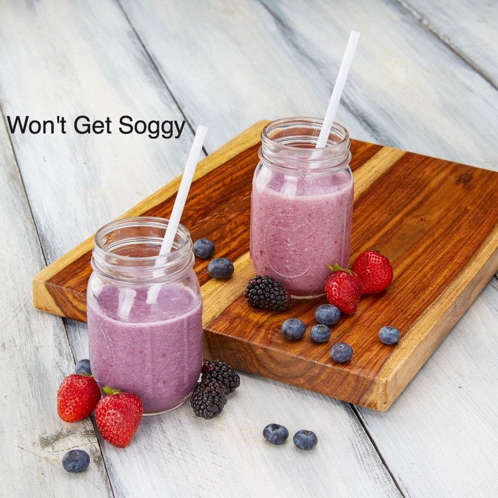 Compostable Drinking Straws - Bulk Pack of 300