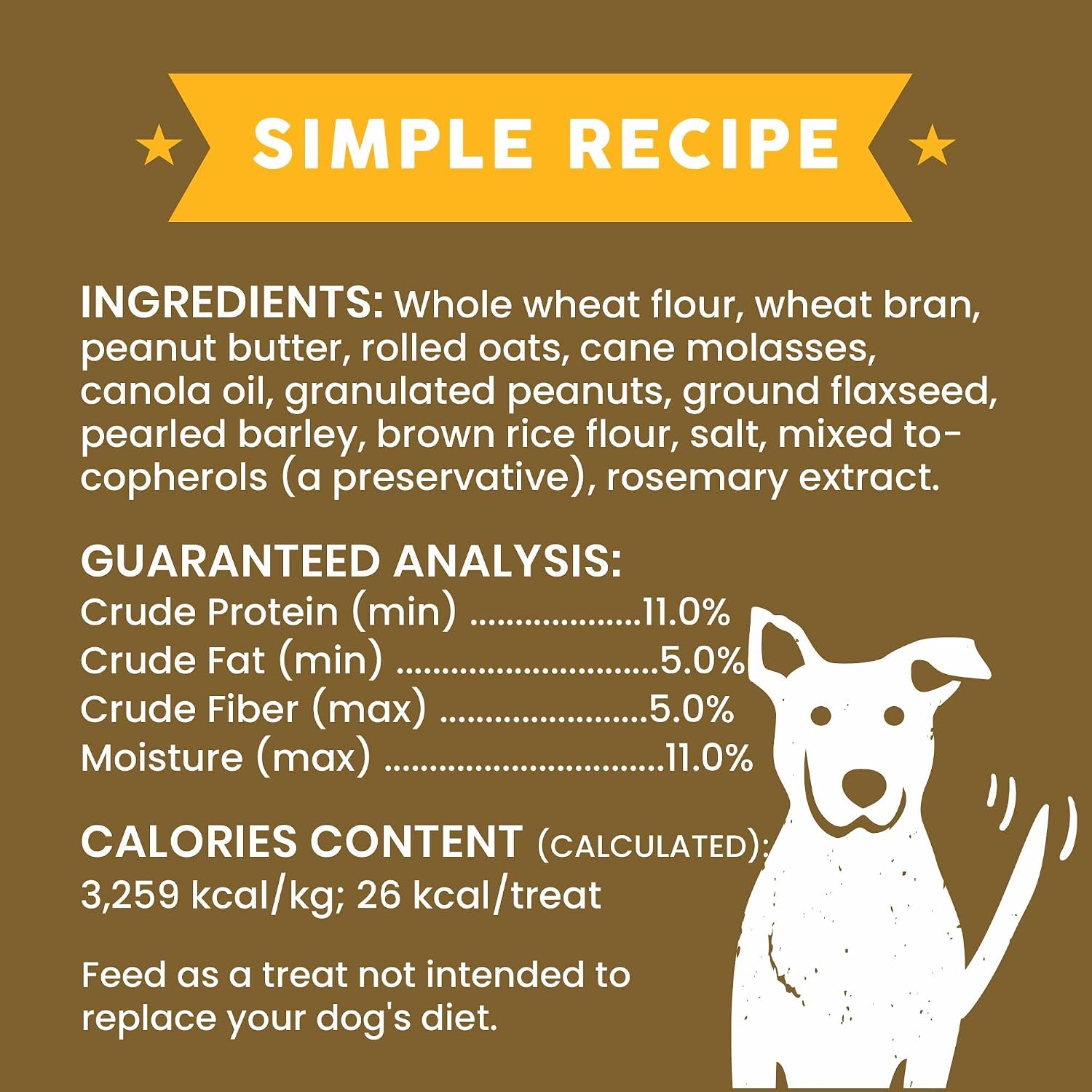 Cloud Star Wag More Bark Less - Dog Treats - Crunchy Biscuits - Oats & Grains Peanut Butter - 16 oz Box