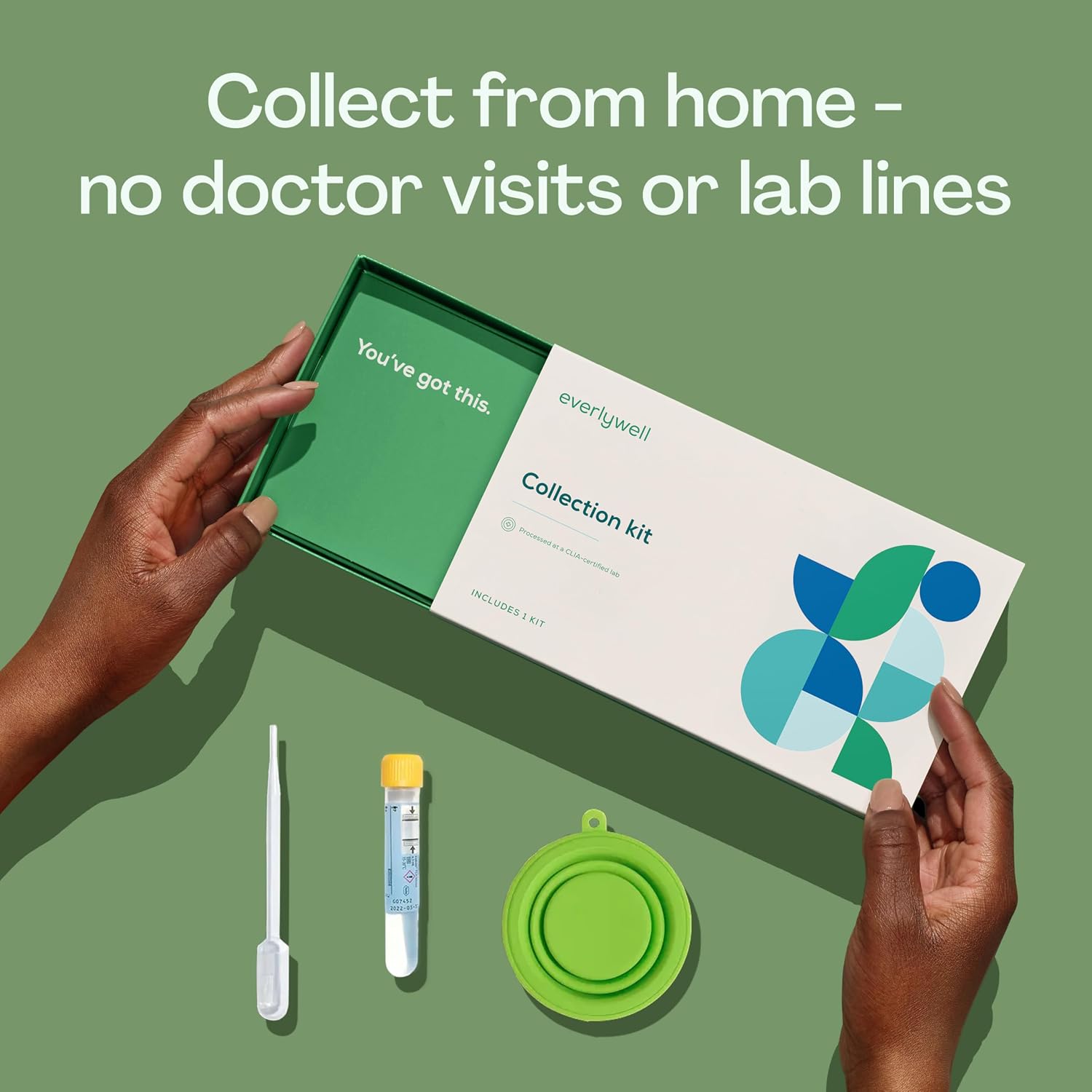 Everlywell At-Home Trichomoniasis Collection Kit for Women and Men, Discreet STI Kit, Accurate CLIA-Certified Lab Results Within Days