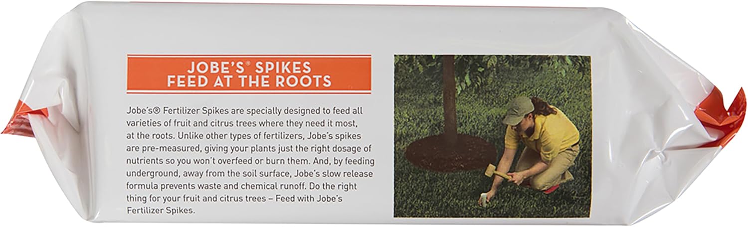 Jobe’s Slow Release Tree and Shrub Fertilizer Spikes, Easy Plant Care for Oak, Maple, Dogwood, Boxwood, and Many More Acid Loving Trees and Shrubs, 9 Count