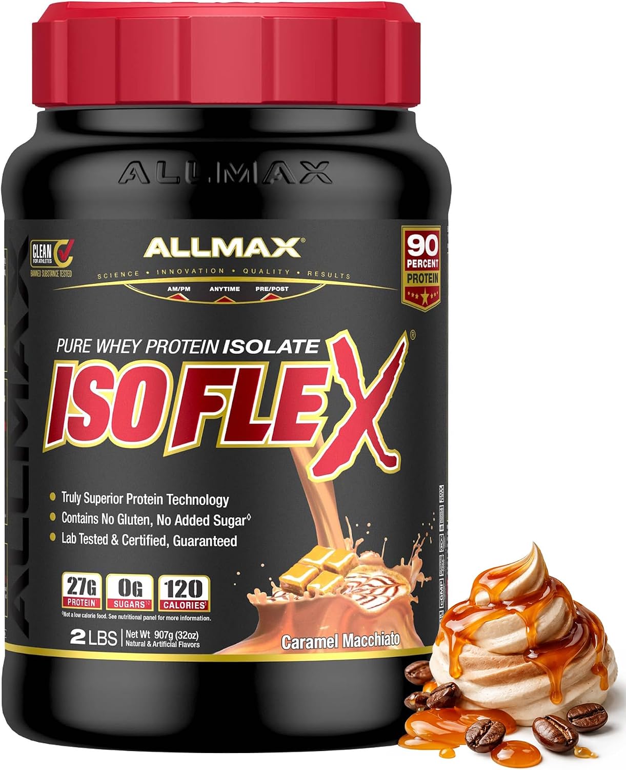 ALLMAX ISOFLEX Whey Protein Isolate, Chocolate Peanut Butter, 5 lb