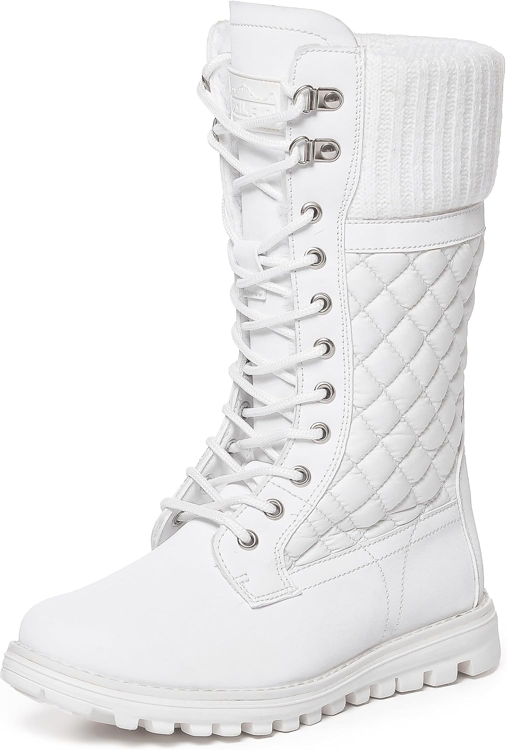 POLAR Womens Faux Fur Warm Thermal Waterproof Outdoor Walking Snow Winter Rubber Sole Calf Boots