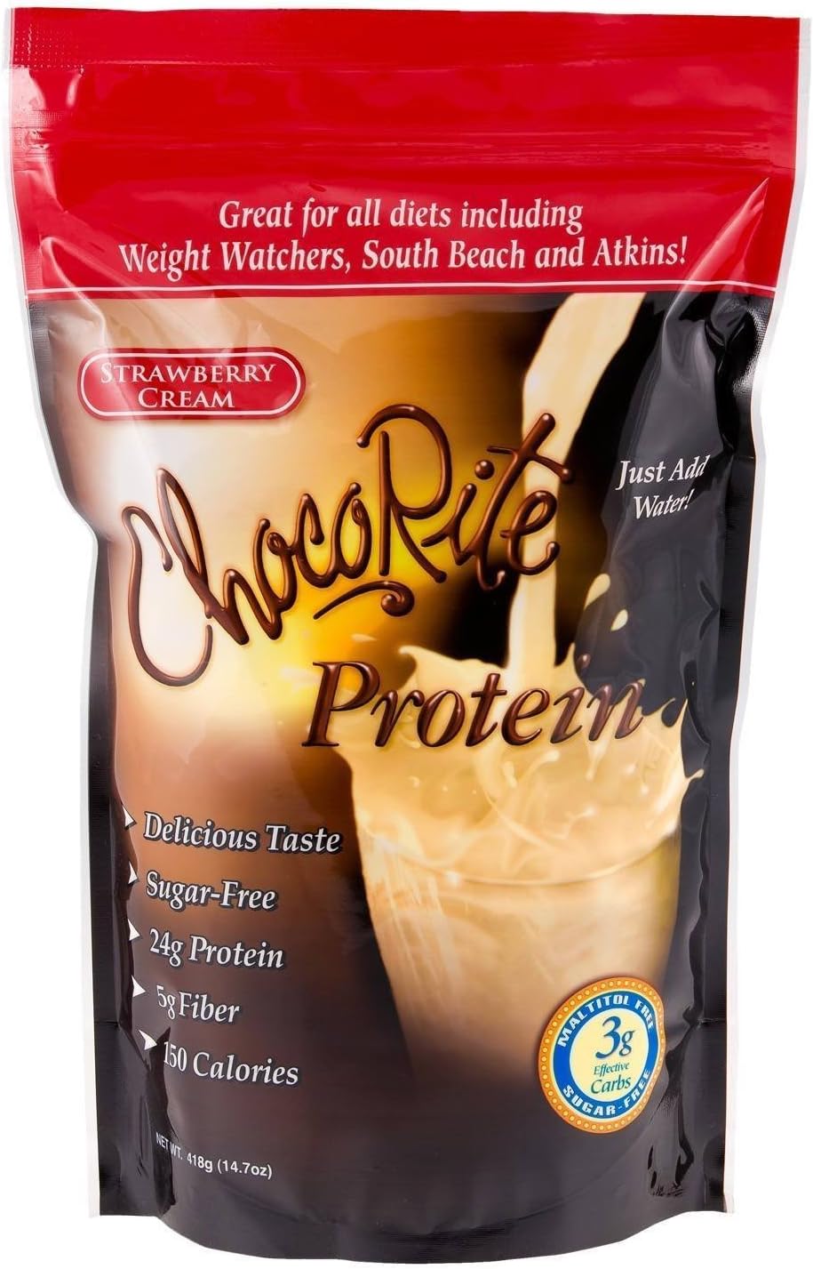 HealthSmart Chocorite Protein Shake Powder, Banana Cream, 14.7 Ounce