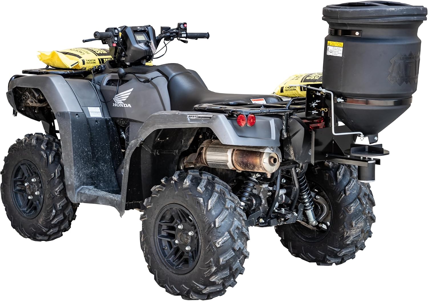 Buyers Products ATVS15A ATV 12V Broadcast Spreader 15 Gallon Hopper | 12V ATV Broadcast Spreader Holds 15 Gallons And Spreads Seed, Feed, Salt