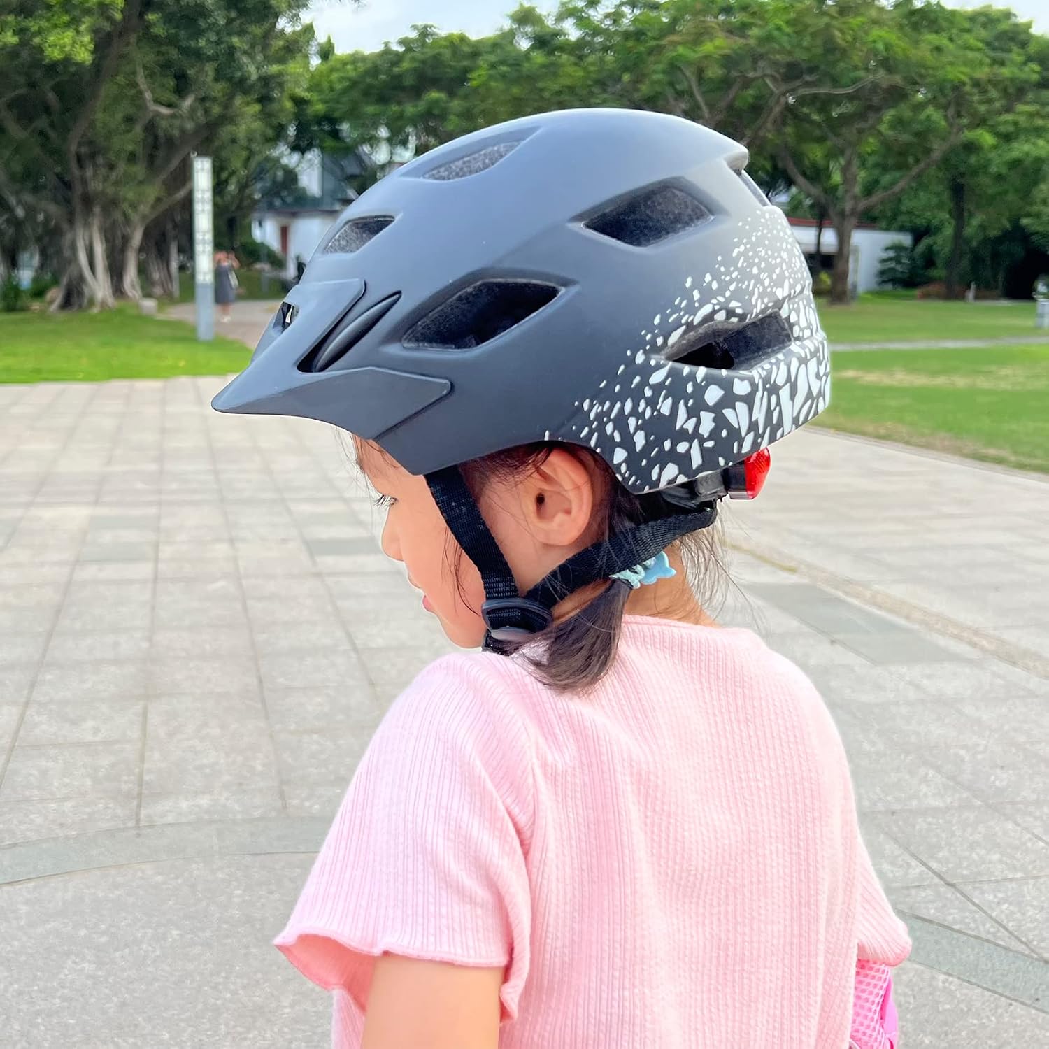 Kids Bike Helmet with LED Light for Youth Teen Toddler Boys Girls