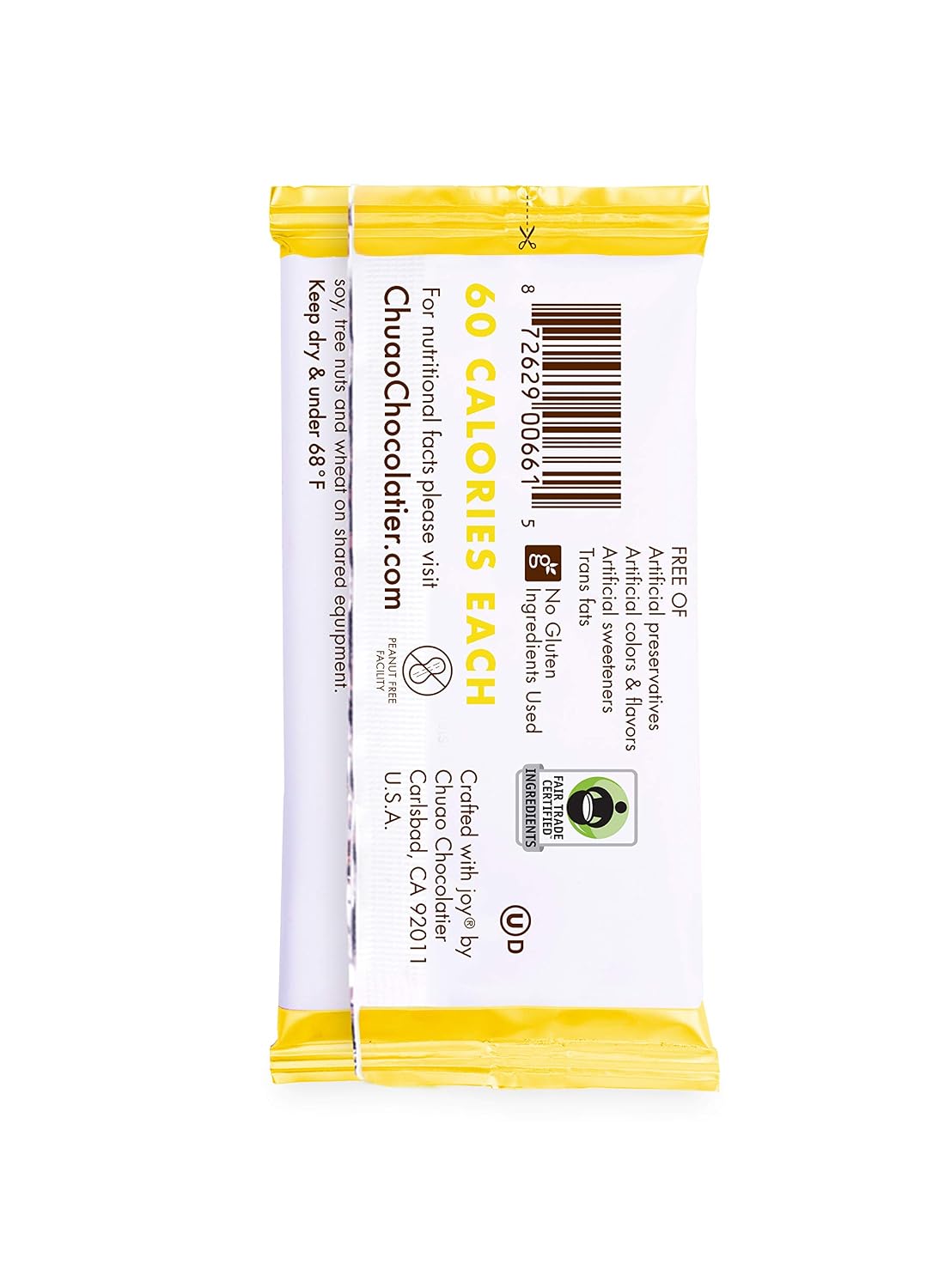 Chuao Chocolatier Sweet & Salty Milk Chocolate Mini Bars | Gourmet Sea Salt European No Preservatives | For Gift Baskets, Gifts for Women, Men | 100 Pack
