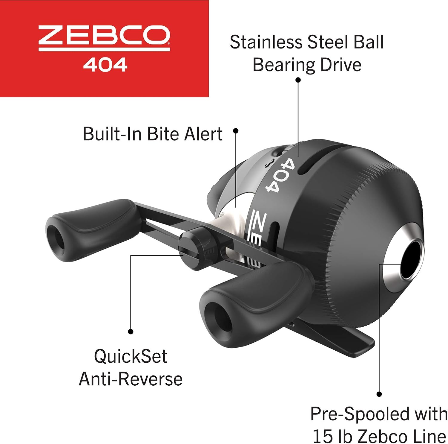 Zebco 404 Spincast Fishing Reel,