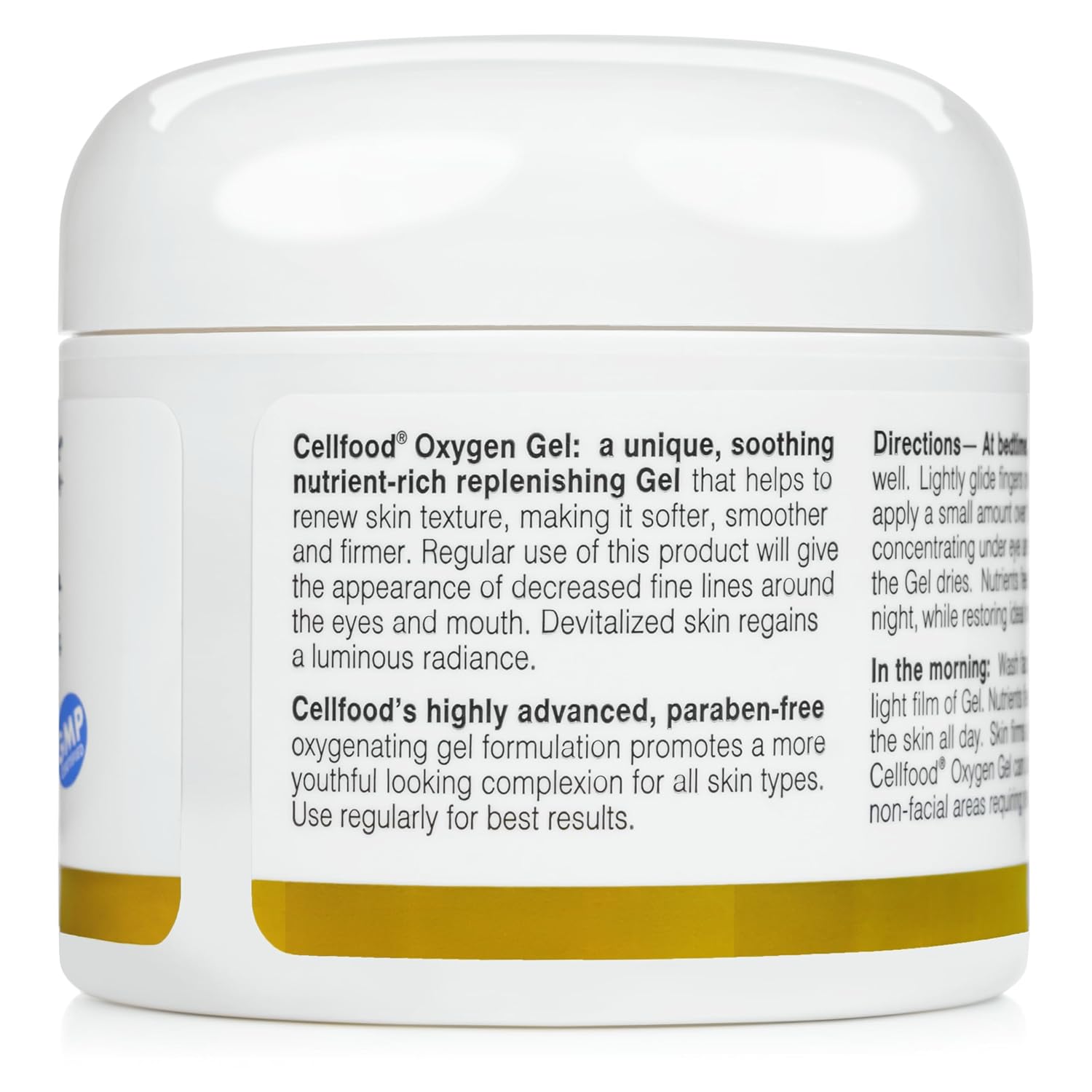 Cellfood Oxygen Gel, 2 fl oz - Nutrient Rich - Provides Moisture & Protection, Decreases Appearance of Fine Lines - Aloe Vera, Lavender Blossom Extract, Cellfood & Glycerine - Hypoallergenic, Non-GMO