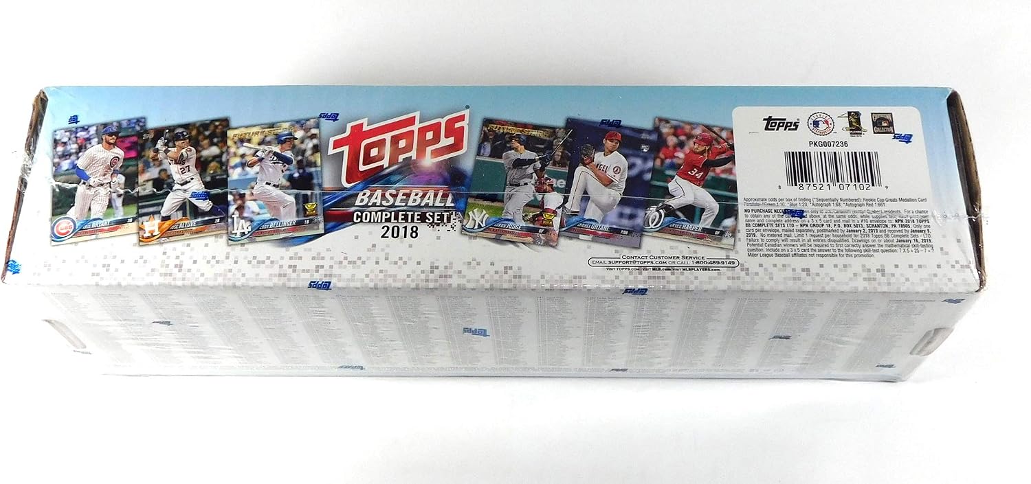 2018 Topps Baseball Complete Factory Sealed Set Target Rookie Medallion Retail Version (702 Cards + 5 Rookie Cards and 1 Rookie Medallion or Auto