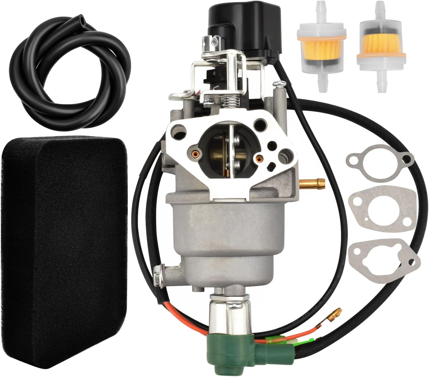 Carburetor Compatible with Harbor Freight Predator 9500W Quiet Inverter Generator Replace 57080 59188 with Air Intake Gaskets