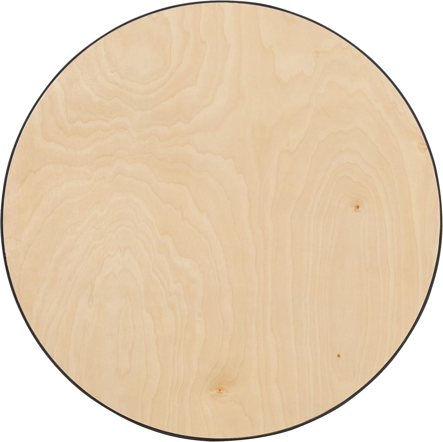 Flash Furniture Lars 24" Round Wood Cocktail Table with 30" and 42" Adjustable Columns, Adjustable Bar Height, for Events or Home Use